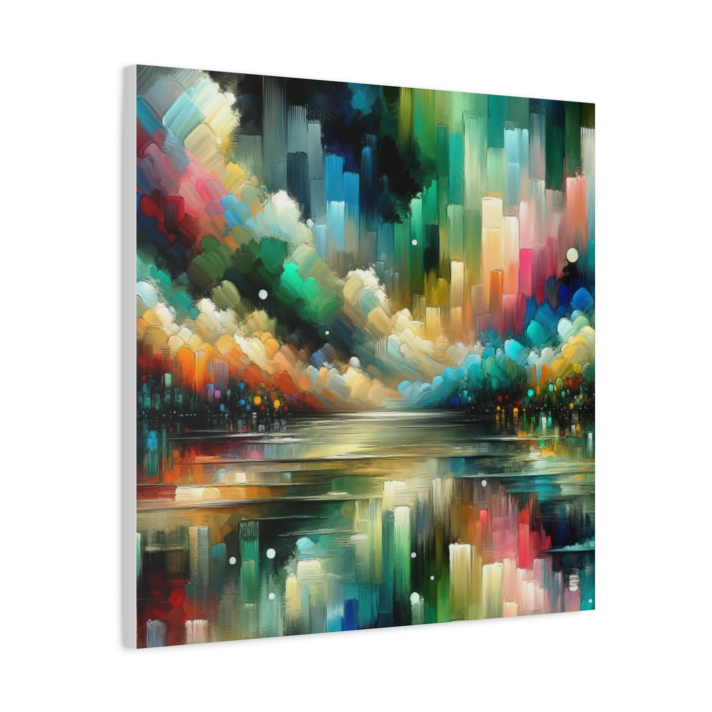 Colorful Abstract Skyline - Matte Canvas, Stretched, 1.25"