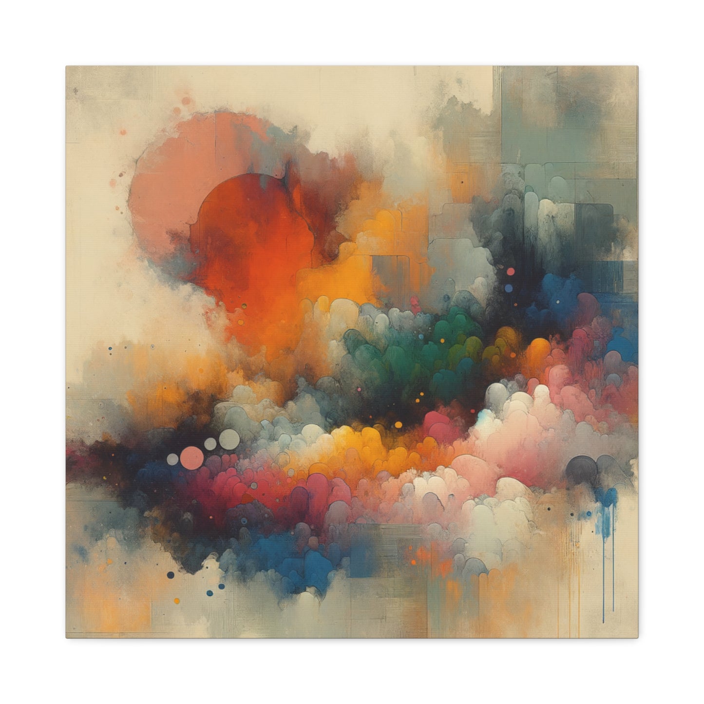 Colorful Abstract Clouds - Matte Canvas, Stretched, 1.25"