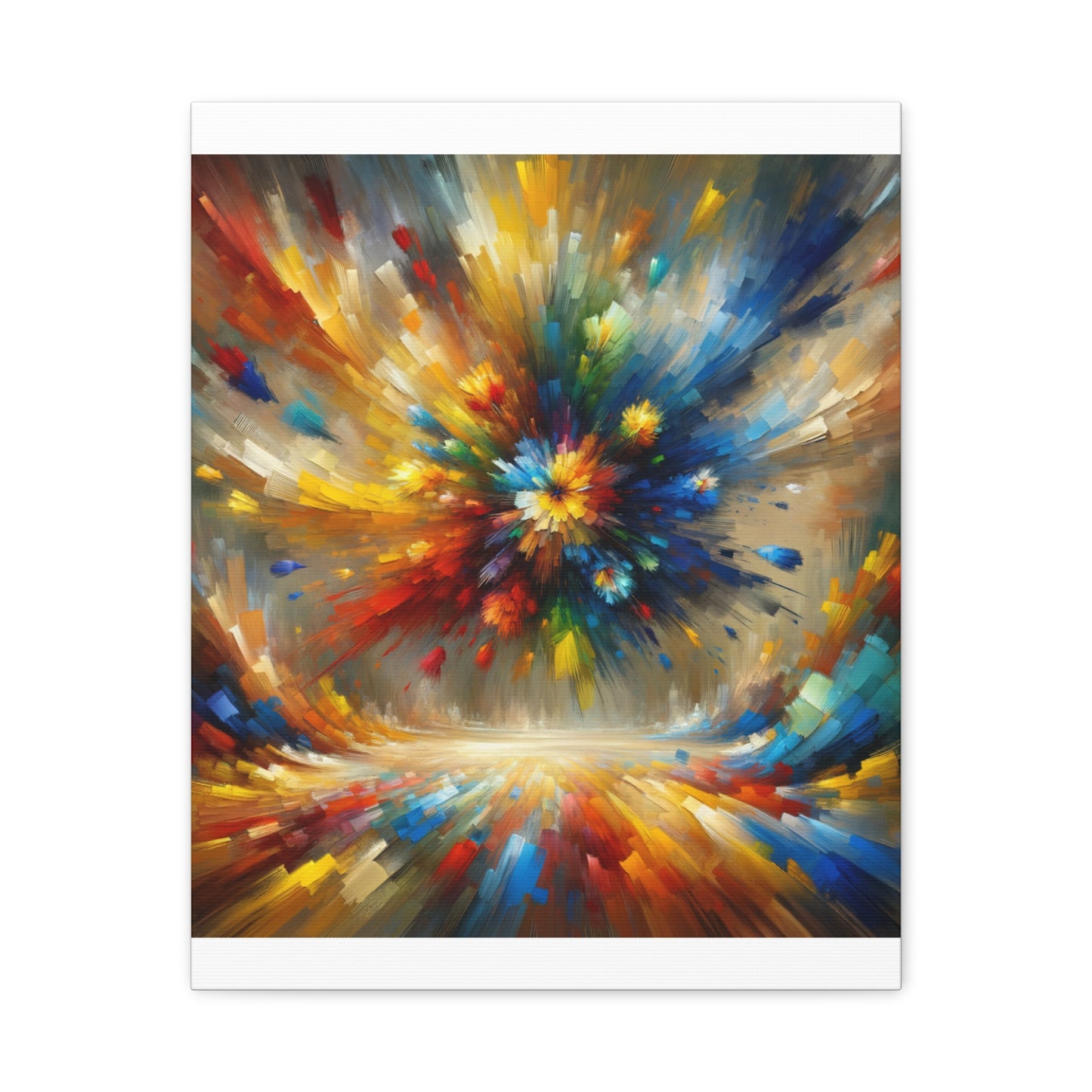 Abstract Burst of Colors - Matte Canvas, Stretched, 1.25"