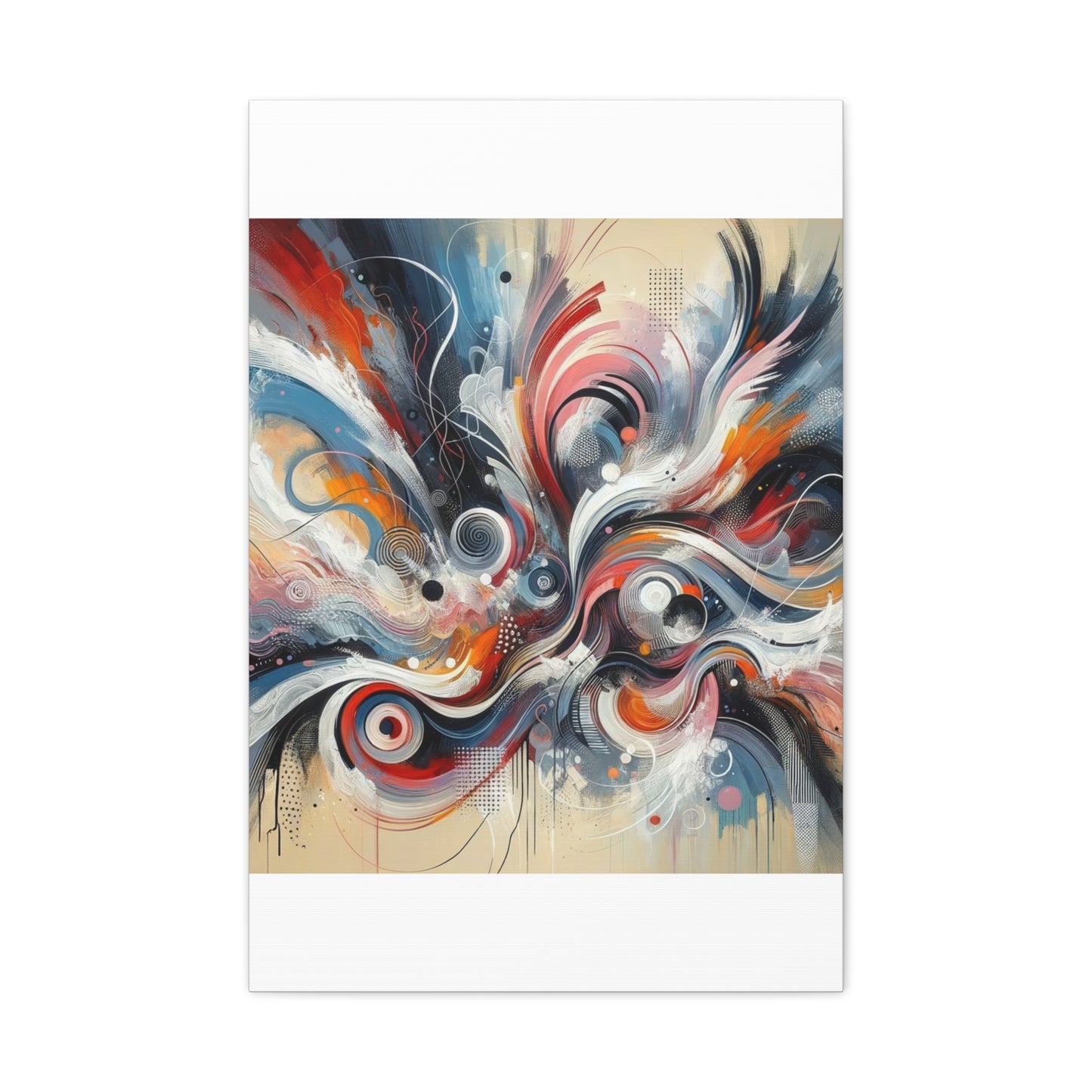 Abstract Swirl Matte Canvas, Stretched, 1.25"