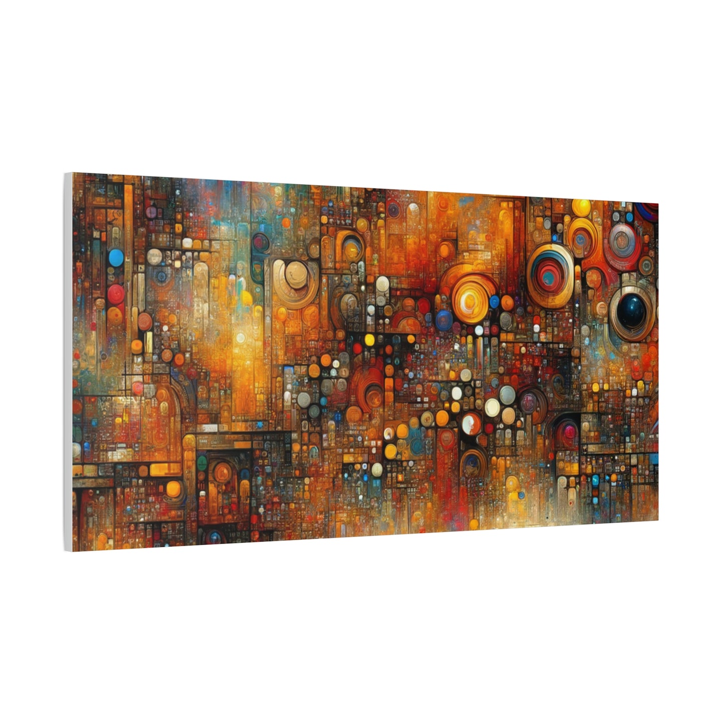 Abstract Geometric Harmony - Matte Canvas, Stretched, 1.25"