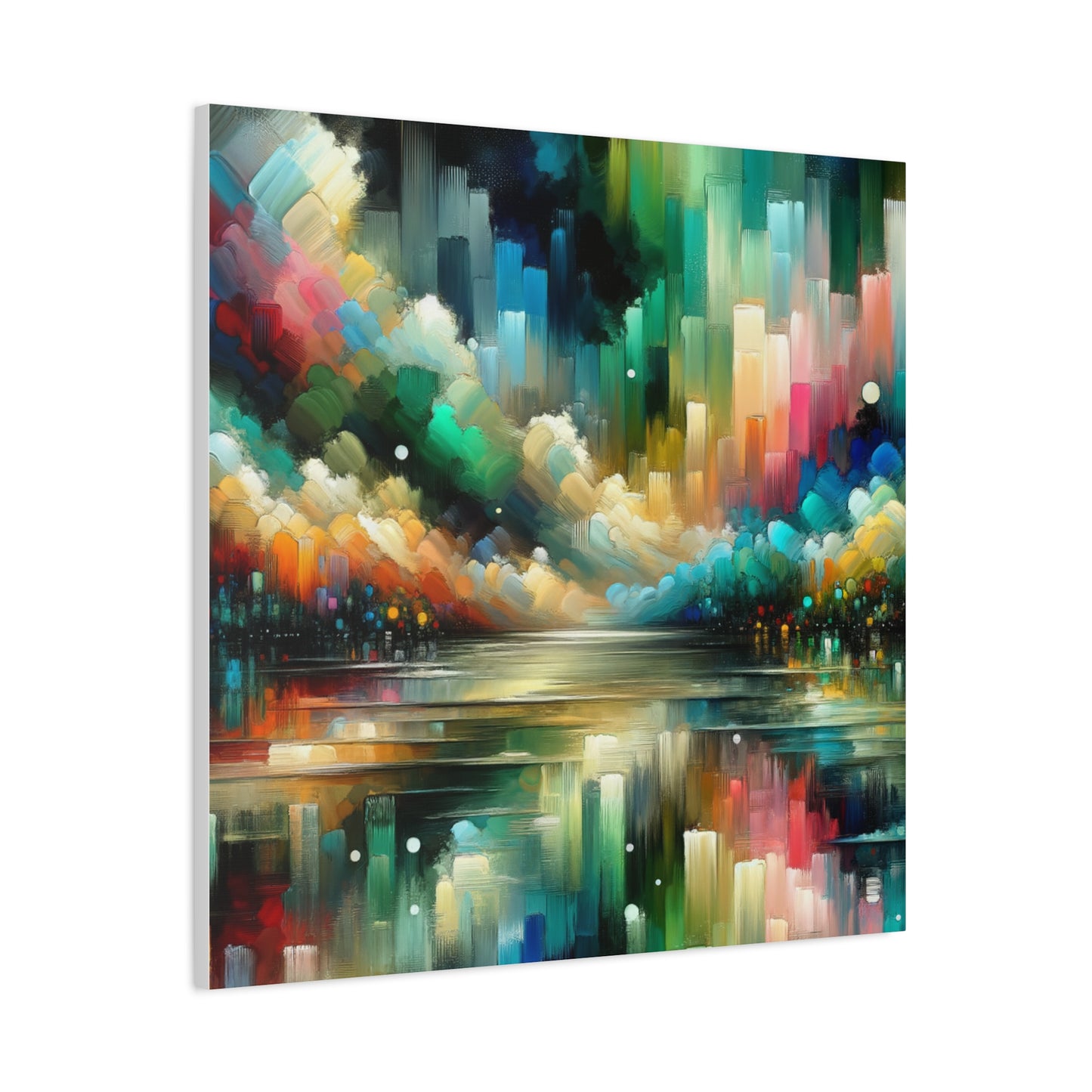 Colorful Abstract Skyline - Matte Canvas, Stretched, 1.25"