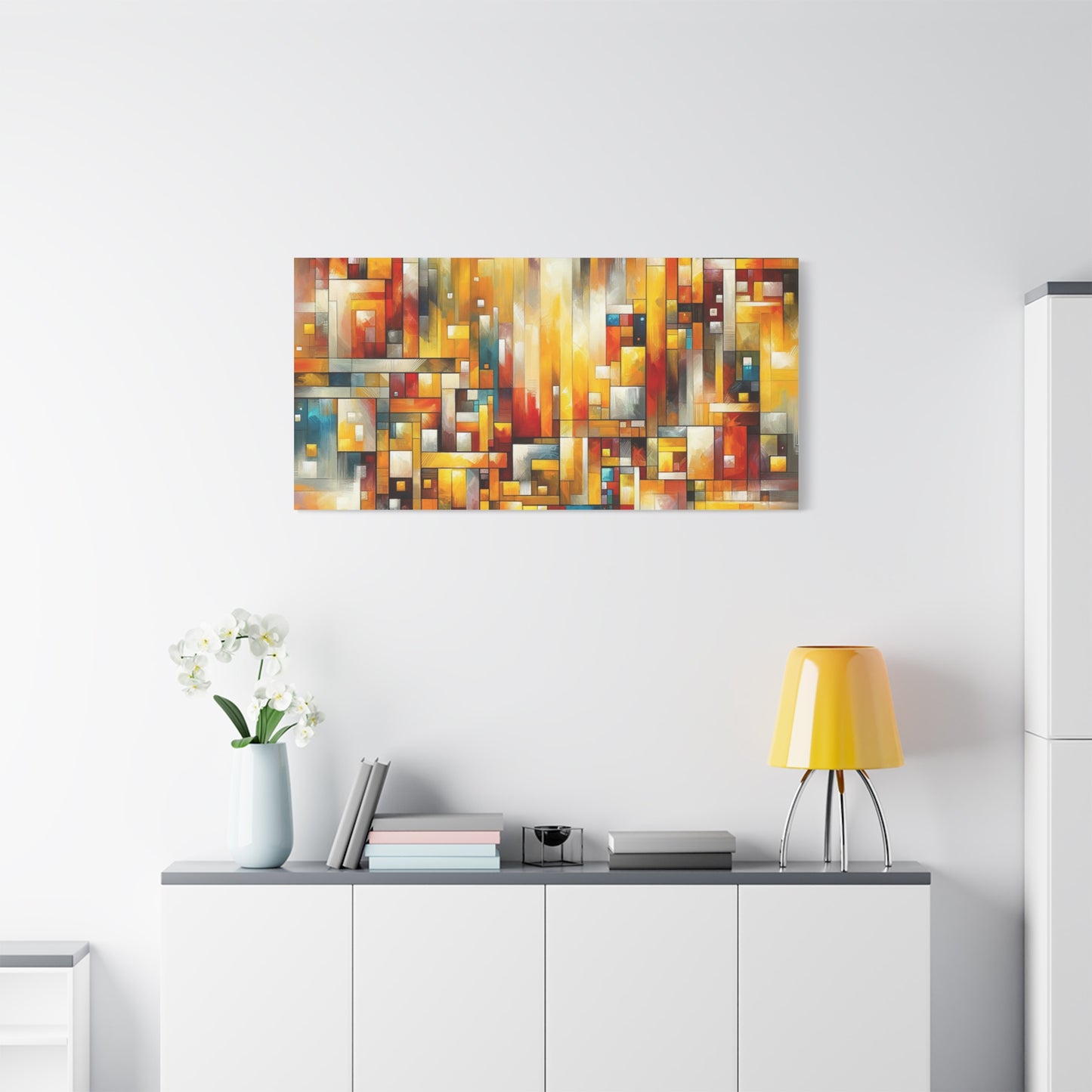 Abstract Geometric Burst - Matte Canvas, Stretched, 1.25"