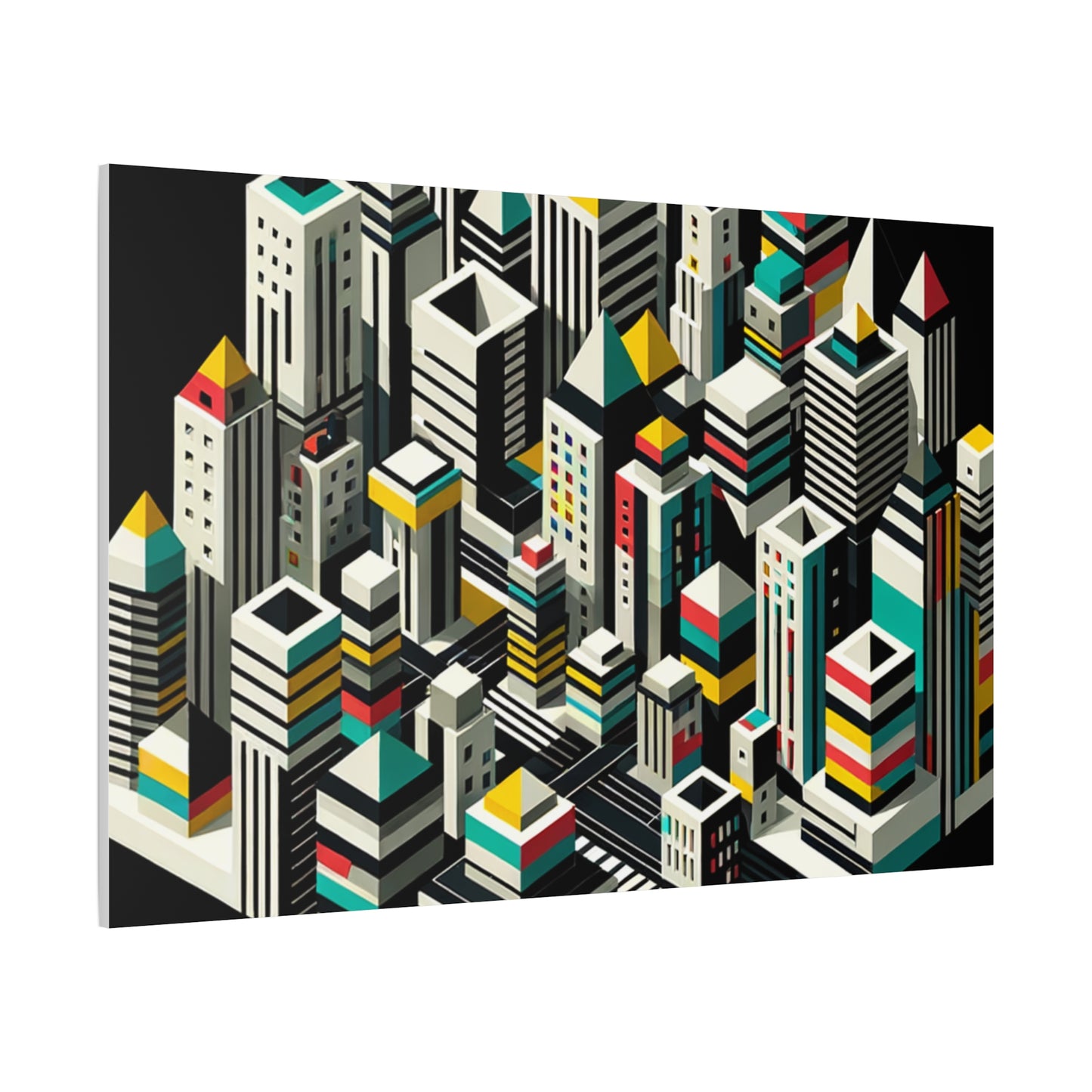 Cityscape Abstraction - Matte Canvas, Stretched, 1.25"