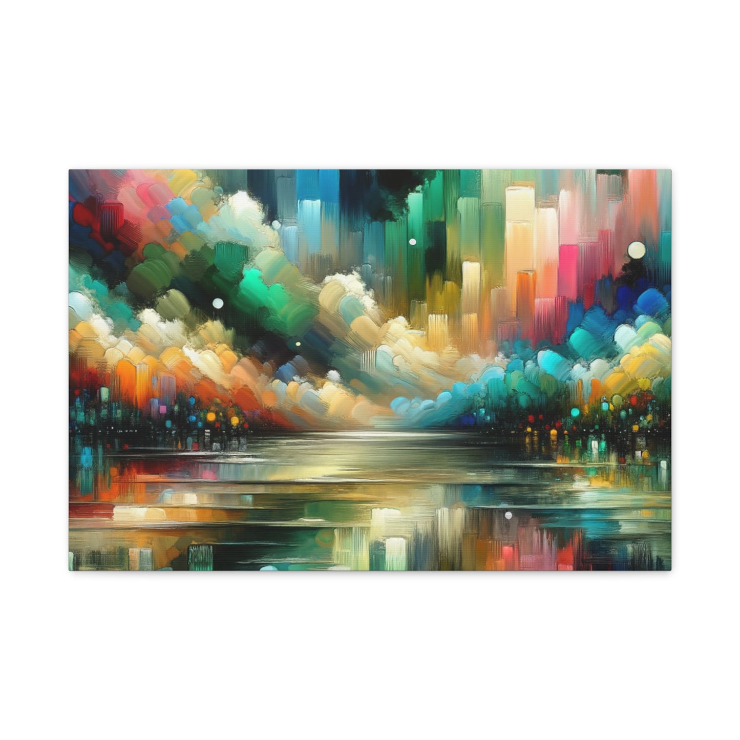 Colorful Abstract Skyline - Matte Canvas, Stretched, 1.25"