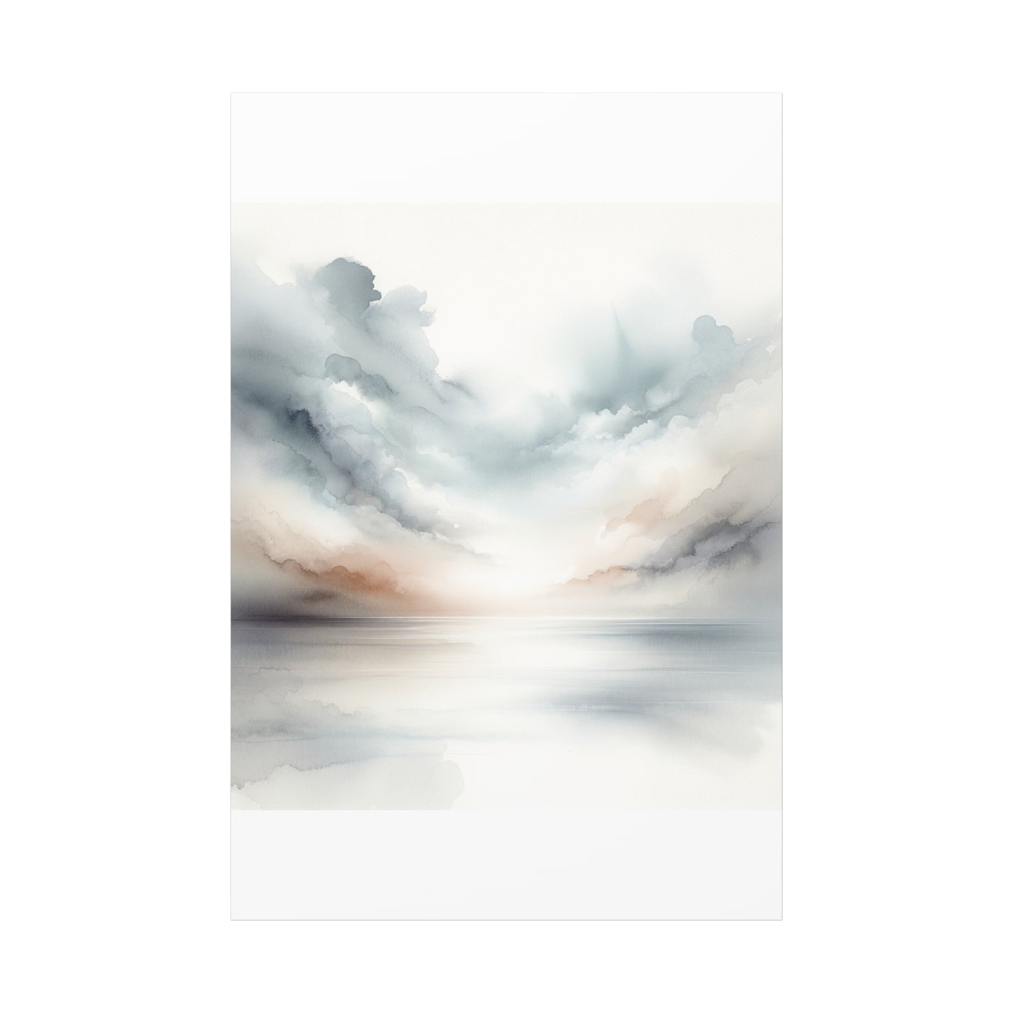 Matte Canvas, Stretched, 1.25" - Serene Watercolor Sky