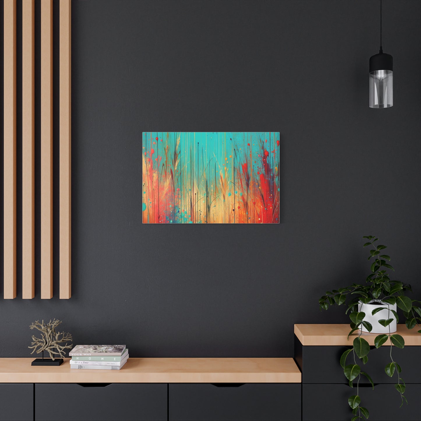 Vibrant Abstract Landscape - Matte Canvas, Stretched, 1.25"