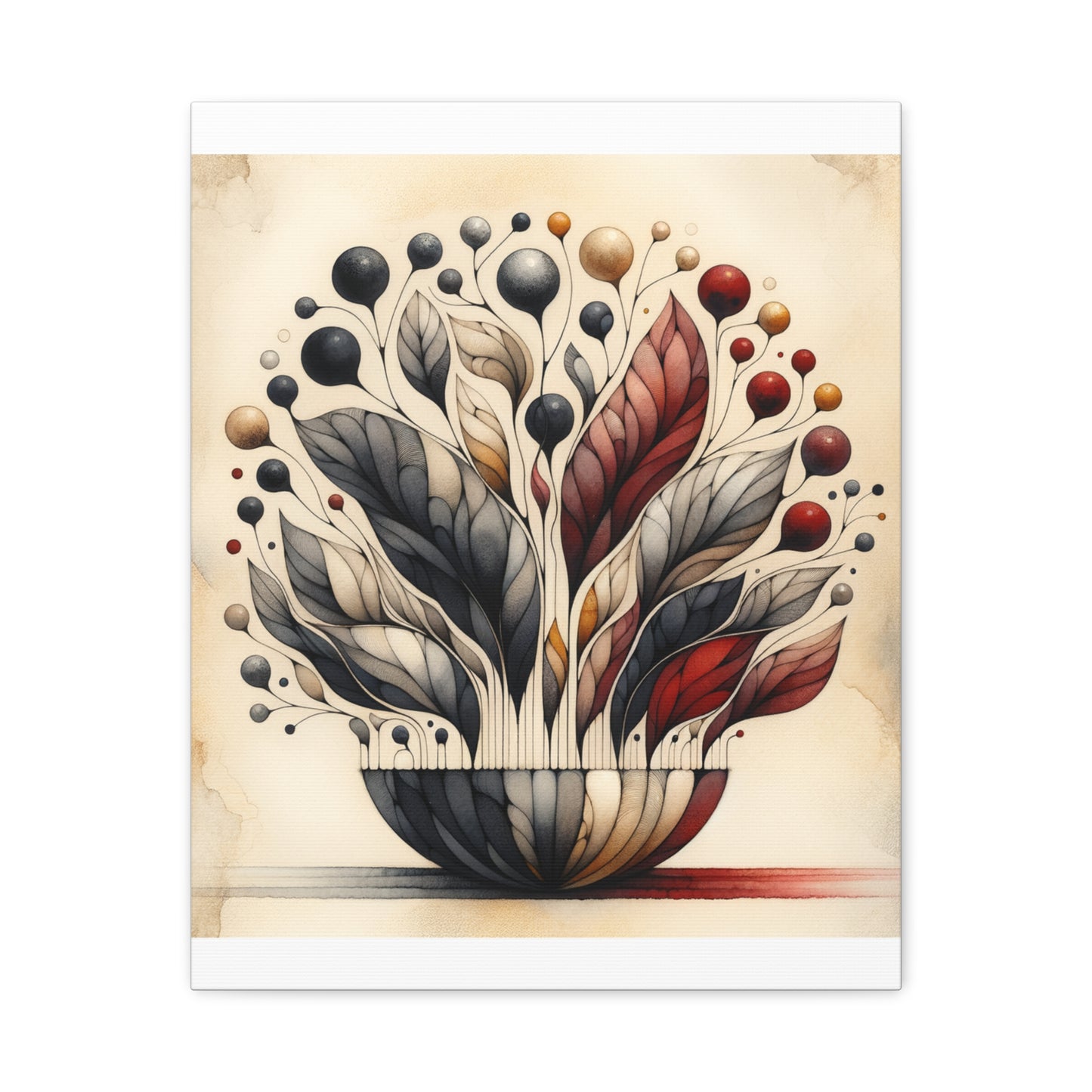 Abstract Floral Art - Matte Canvas, Stretched, 1.25"