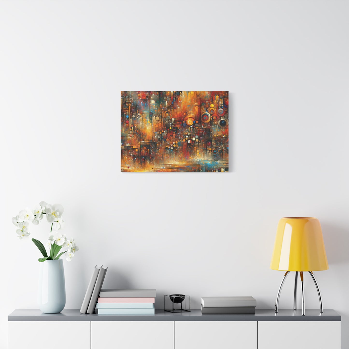 Abstract Geometric Harmony - Matte Canvas, Stretched, 1.25"