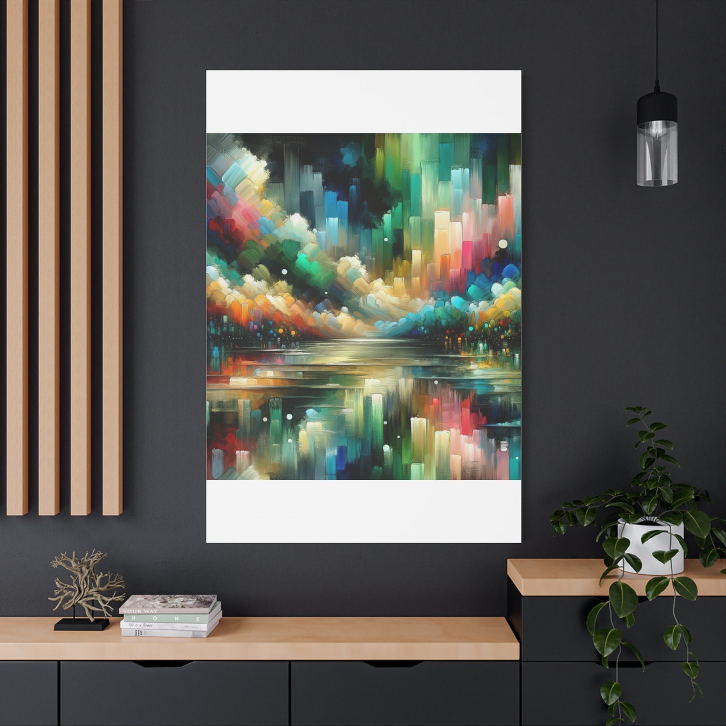 Colorful Abstract Skyline - Matte Canvas, Stretched, 1.25"