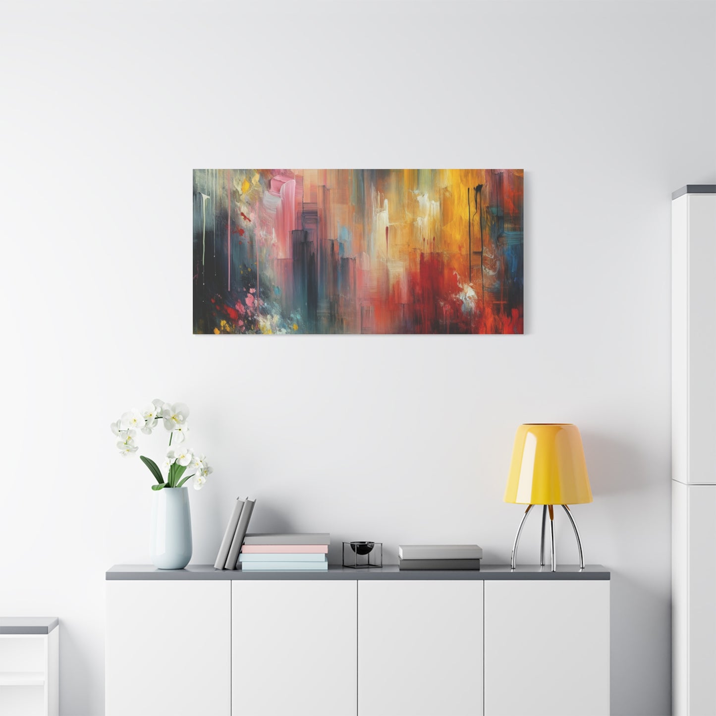 Abstract Brushstrokes - Matte Canvas, Stretched, 1.25"