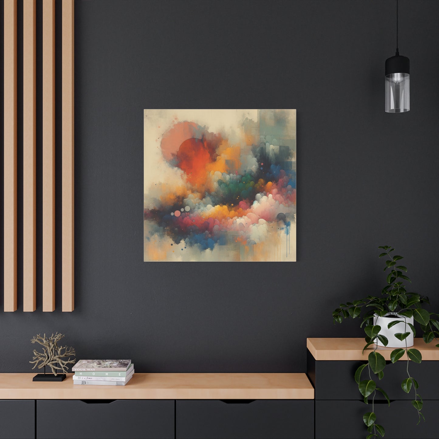 Colorful Abstract Clouds - Matte Canvas, Stretched, 1.25"