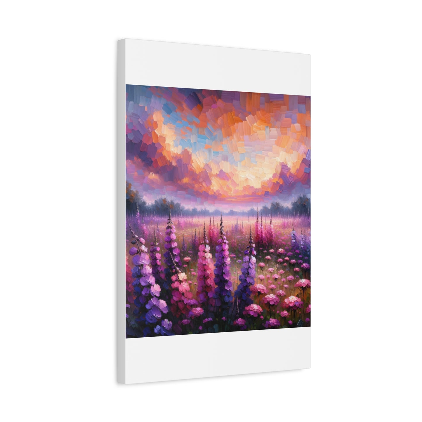 Floral Sunset Matte Canvas, Stretched, 1.25"