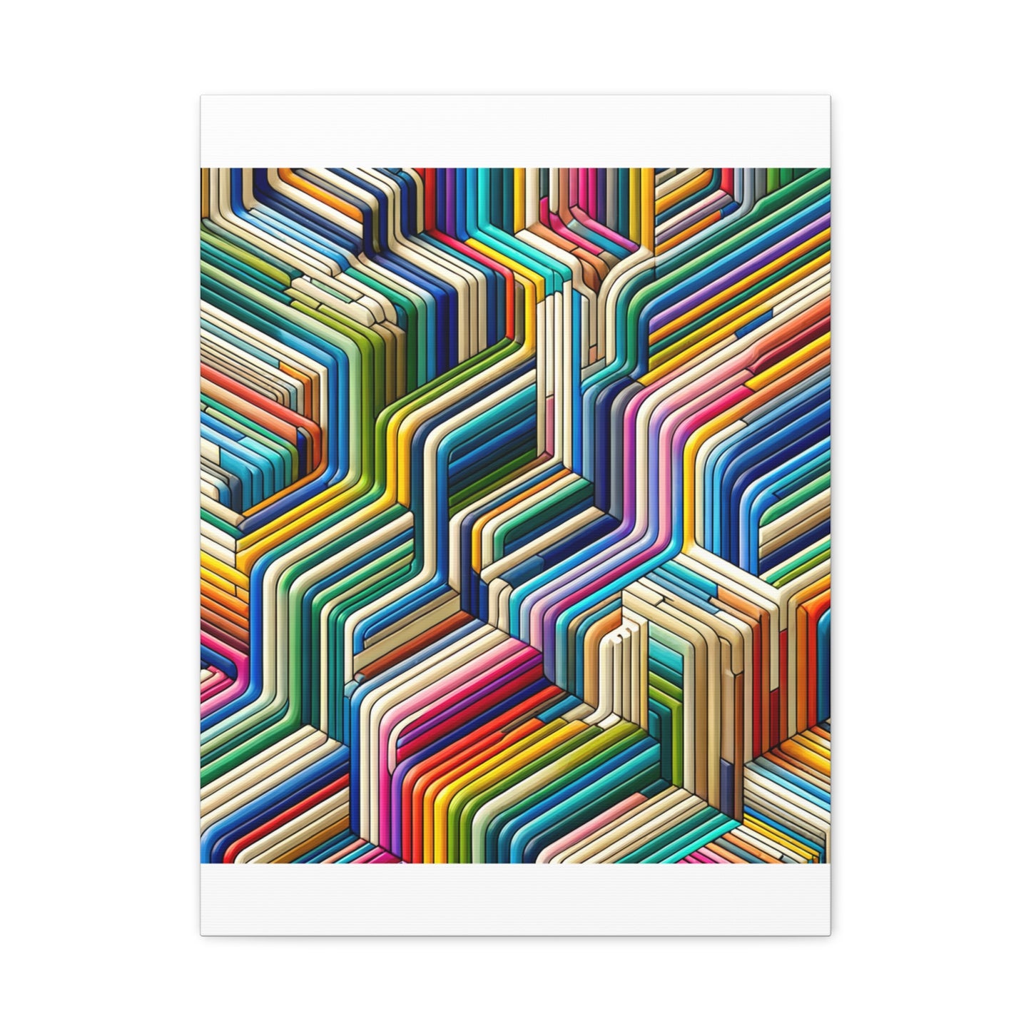 Colorful Geometric Pattern - Matte Canvas, Stretched, 1.25"