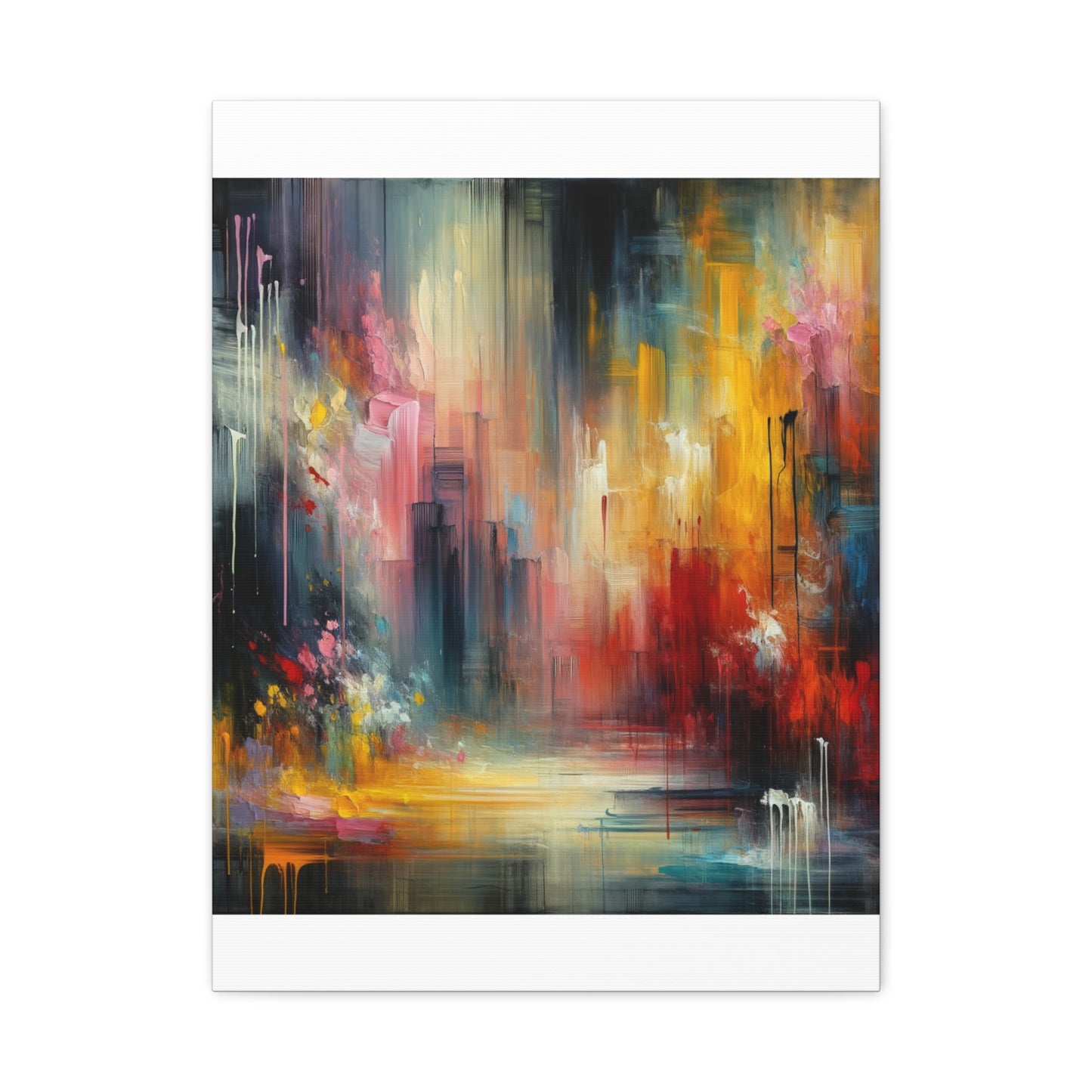 Abstract Brushstrokes - Matte Canvas, Stretched, 1.25"