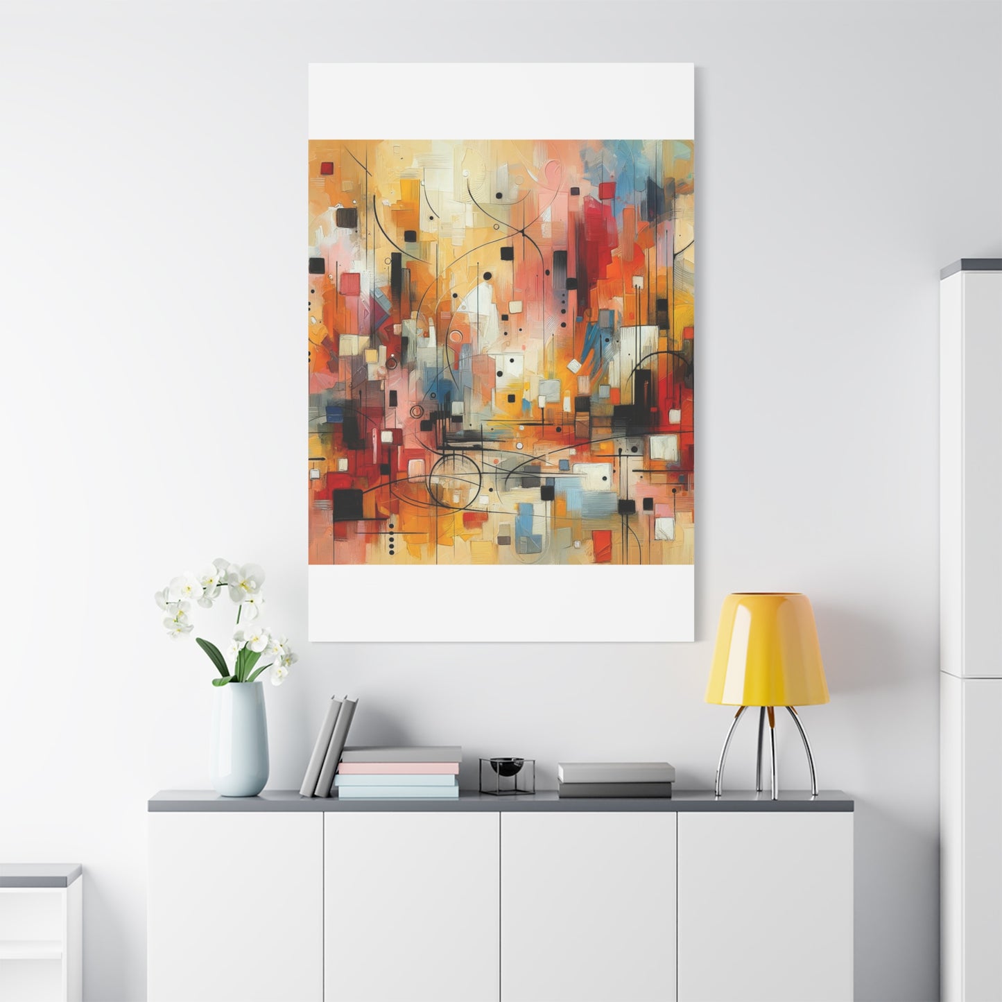 Abstract Geo Art - Matte Canvas, Stretched, 1.25"