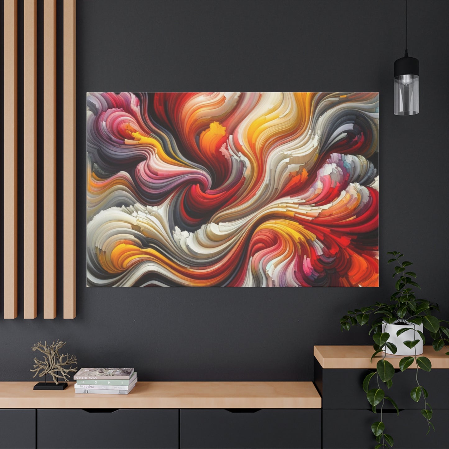 Vibrant Abstract Swirls - Matte Canvas, Stretched, 1.25"