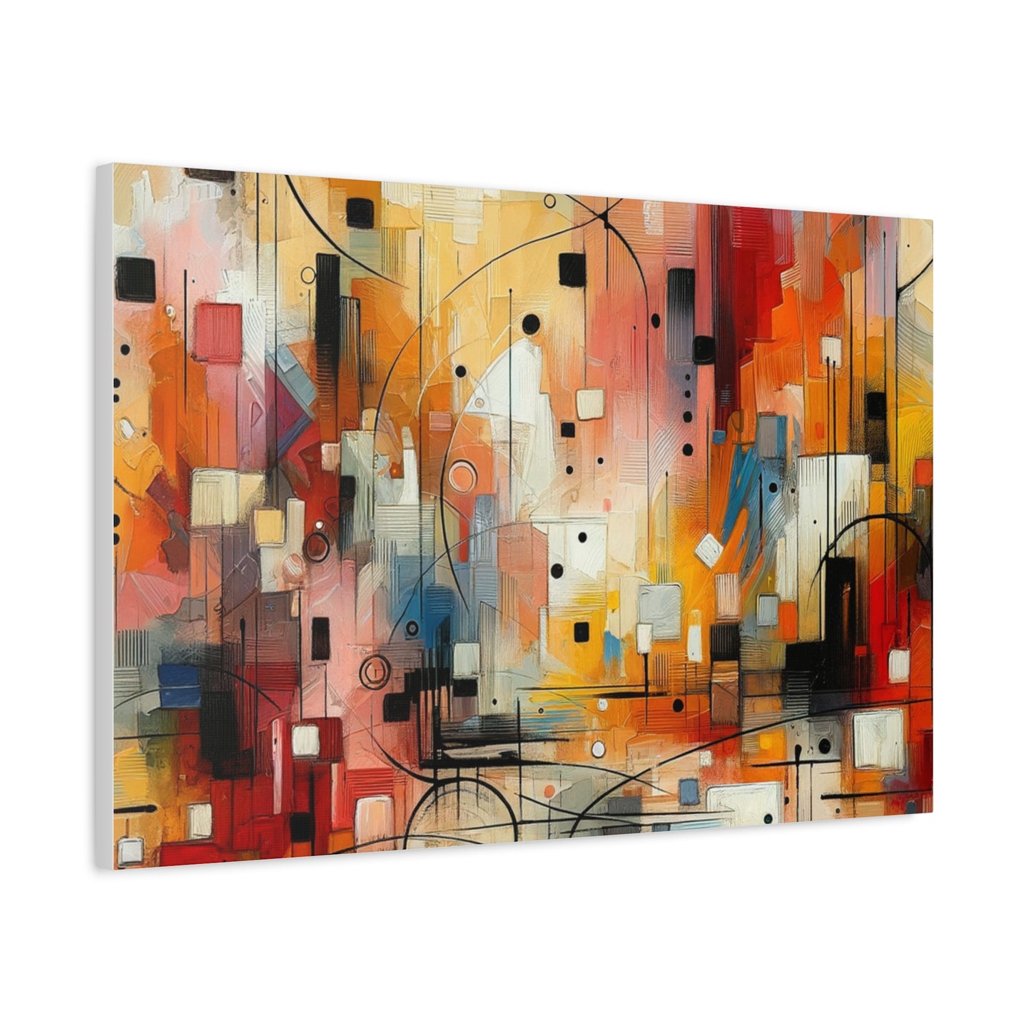 Abstract Geo Art - Matte Canvas, Stretched, 1.25"