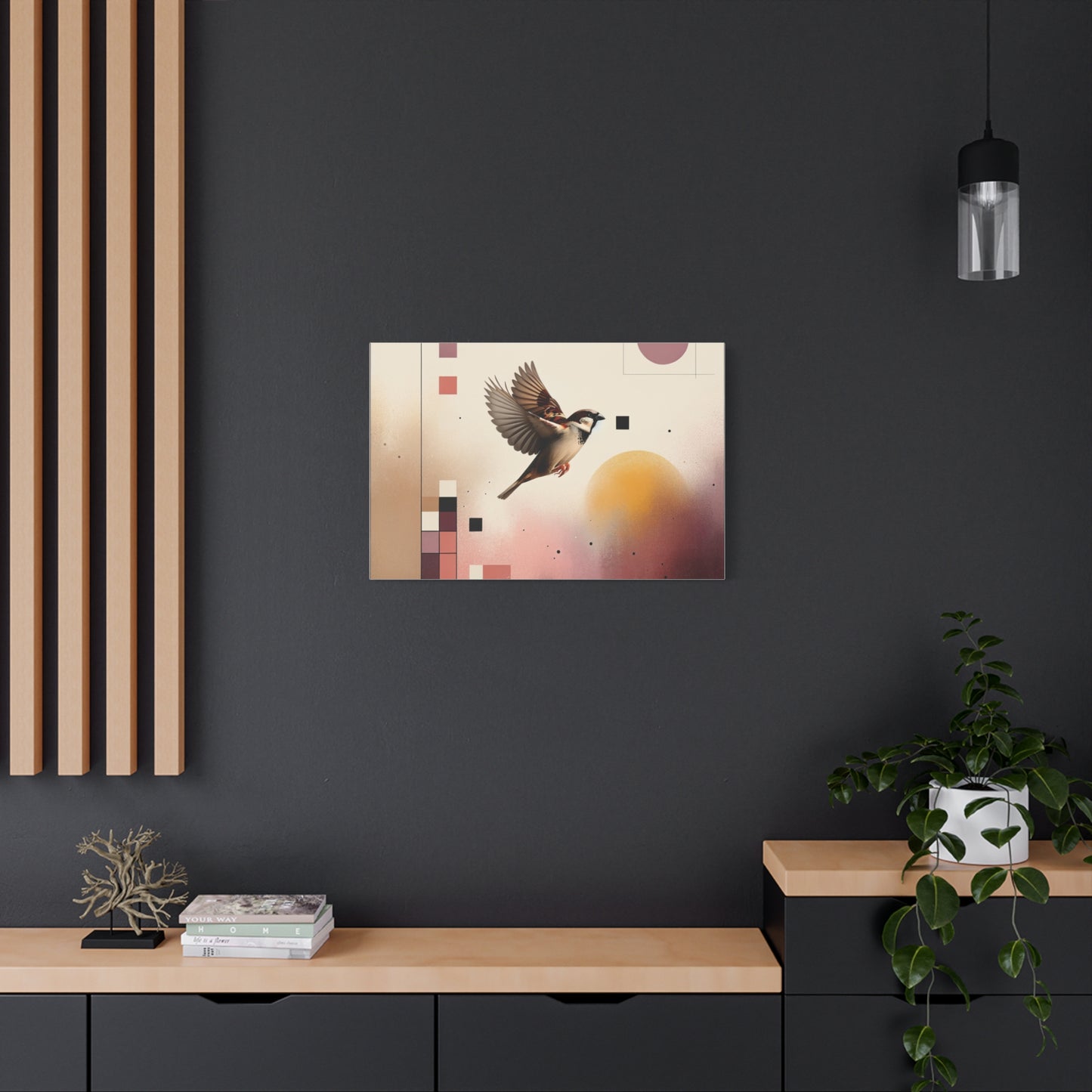 Sparrow Flight - Matte Canvas, Stretched, 1.25"