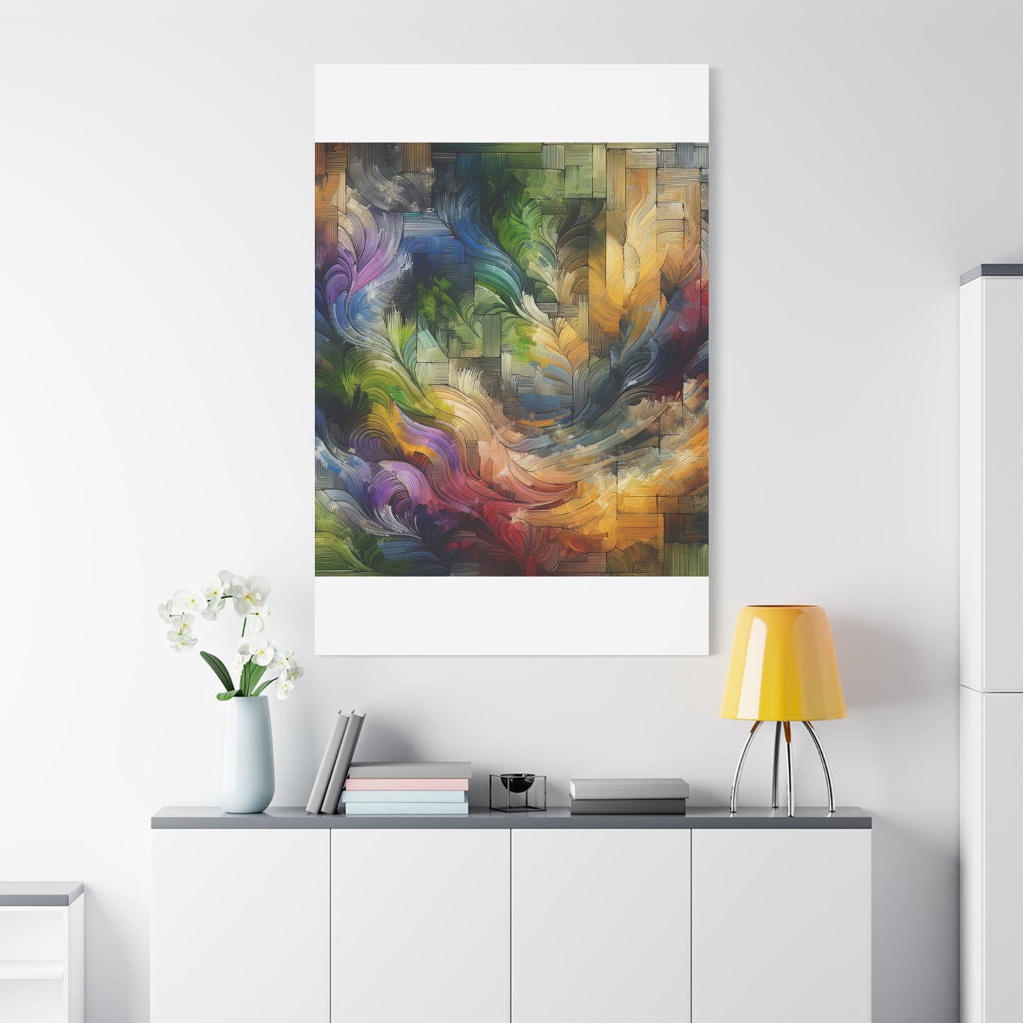 Colorful Abstract Swirls - Matte Canvas, Stretched, 1.25"