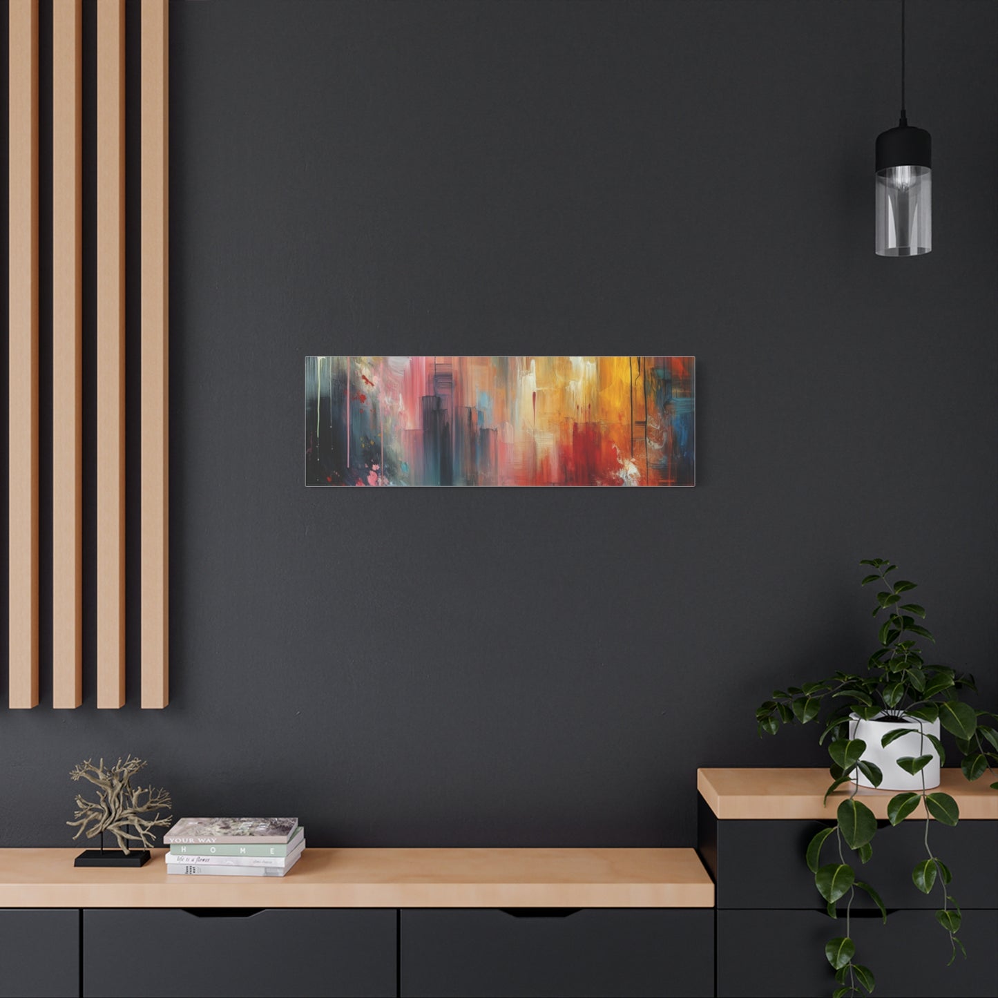 Abstract Brushstrokes - Matte Canvas, Stretched, 1.25"