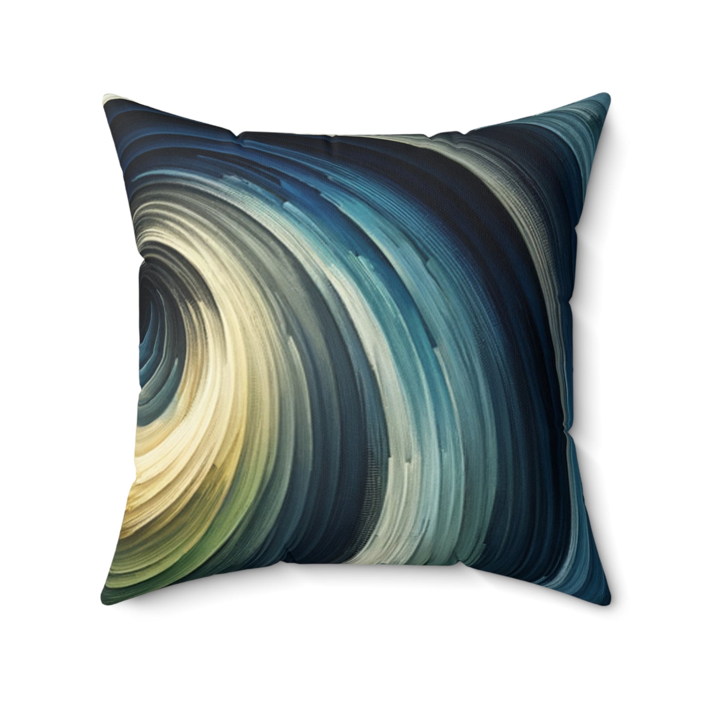 Vibrant Swirl Art - Spun Polyester Square Pillow