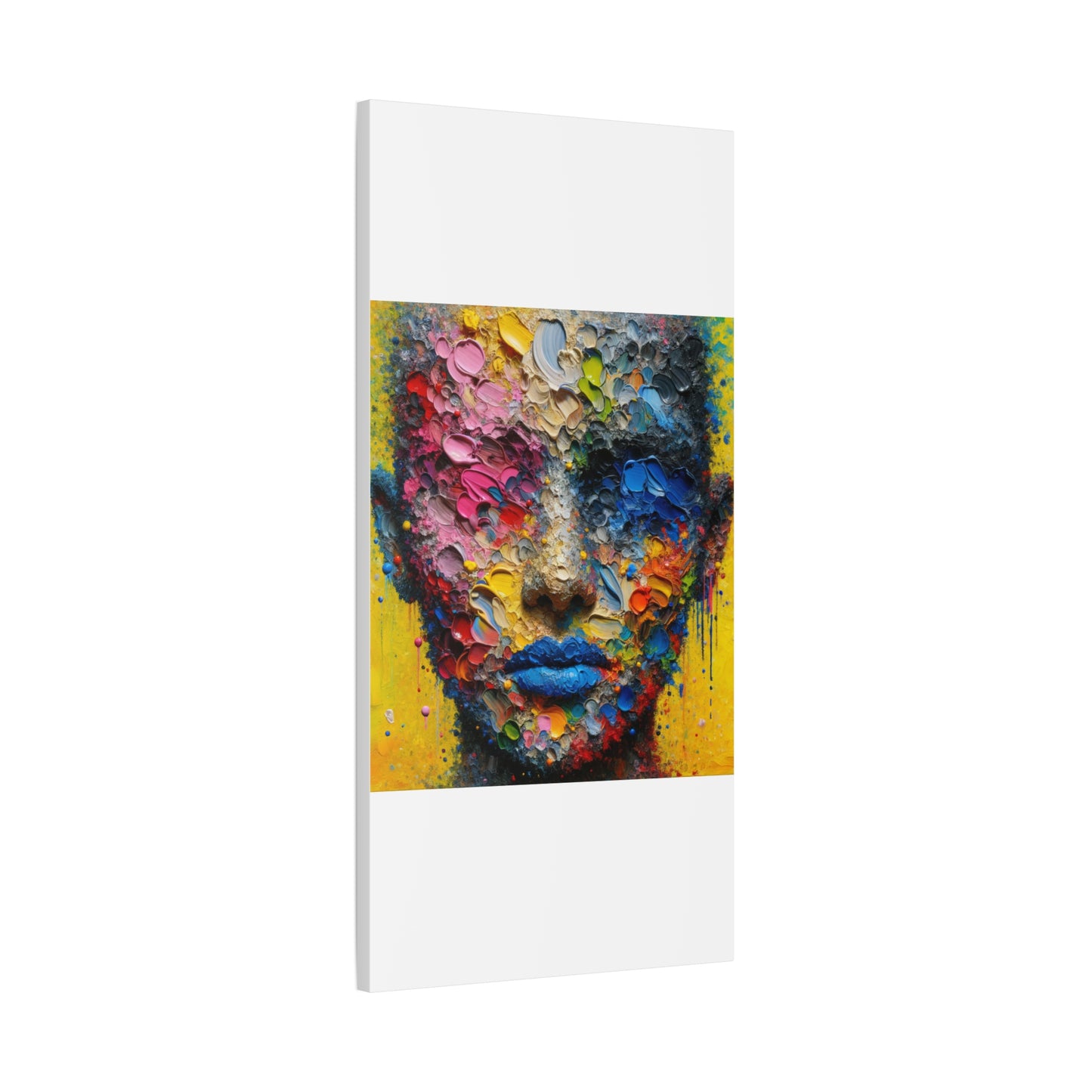 Vibrant Abstract Portrait - Matte Canvas, Stretched, 1.25"