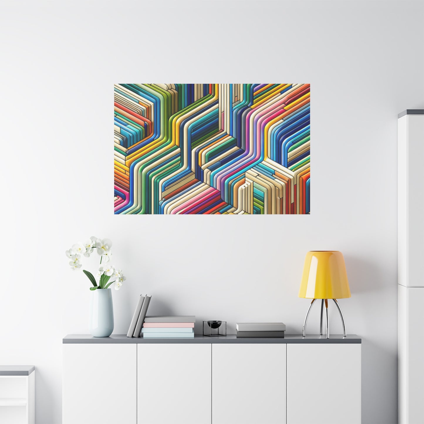 Colorful Geometric Pattern - Matte Canvas, Stretched, 1.25"