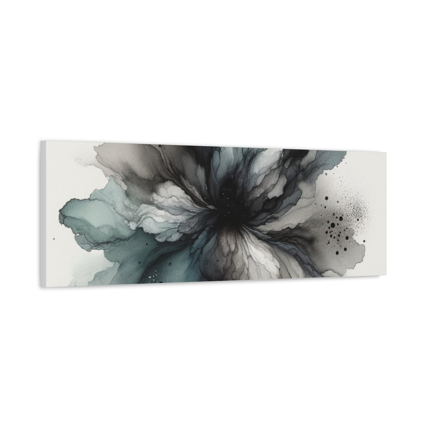 Abstract Ink Bloom - Matte Canvas, Stretched, 1.25"