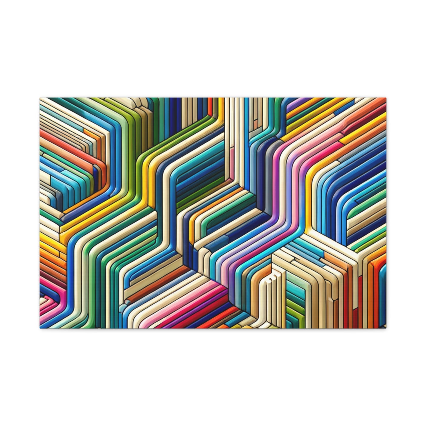 Colorful Geometric Pattern - Matte Canvas, Stretched, 1.25"