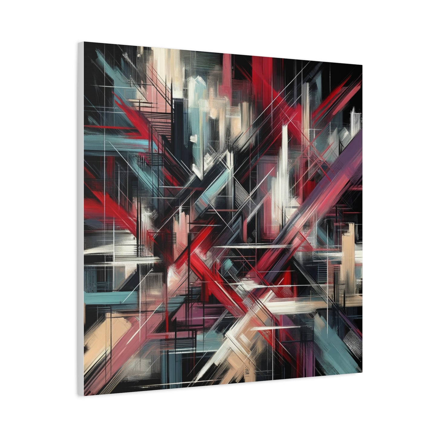 Abstract Geometric Matte Canvas, Stretched, 1.25"