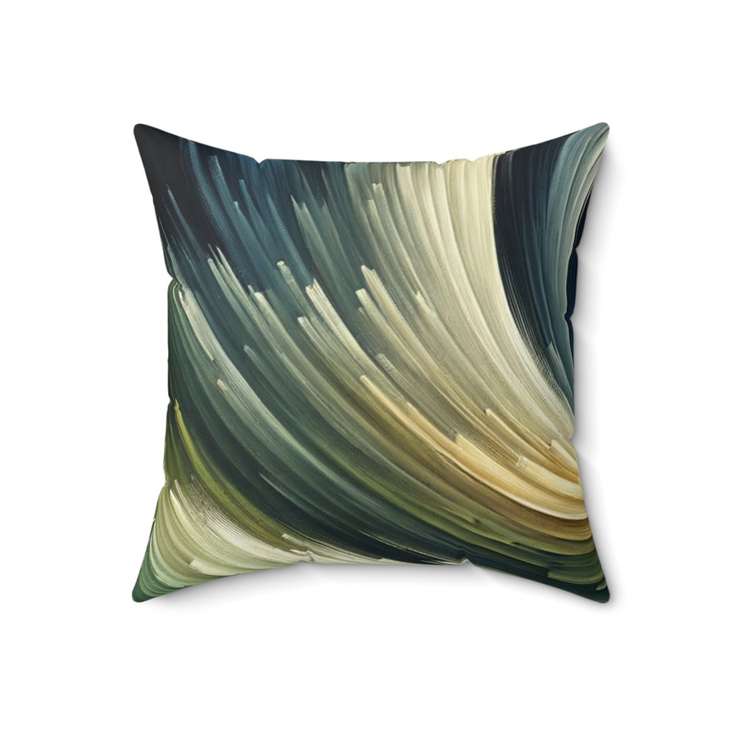 Vibrant Swirl Art - Spun Polyester Square Pillow