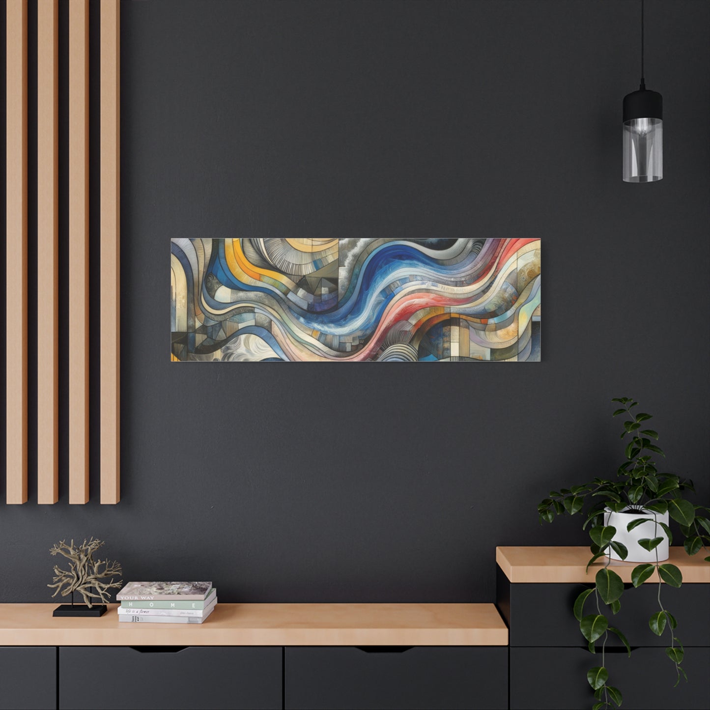 Abstract Waves - Matte Canvas, Stretched, 1.25"