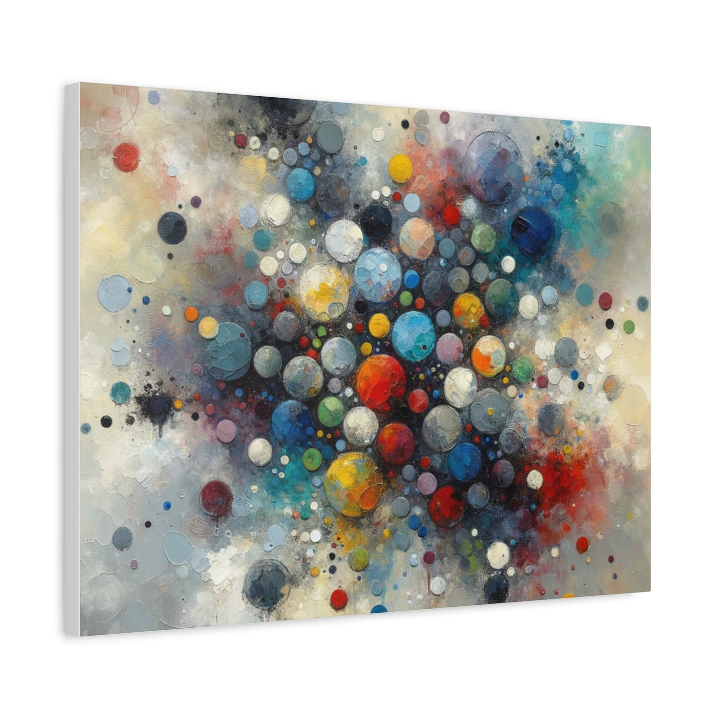 Vibrant Abstract Circles - Matte Canvas, Stretched, 1.25"