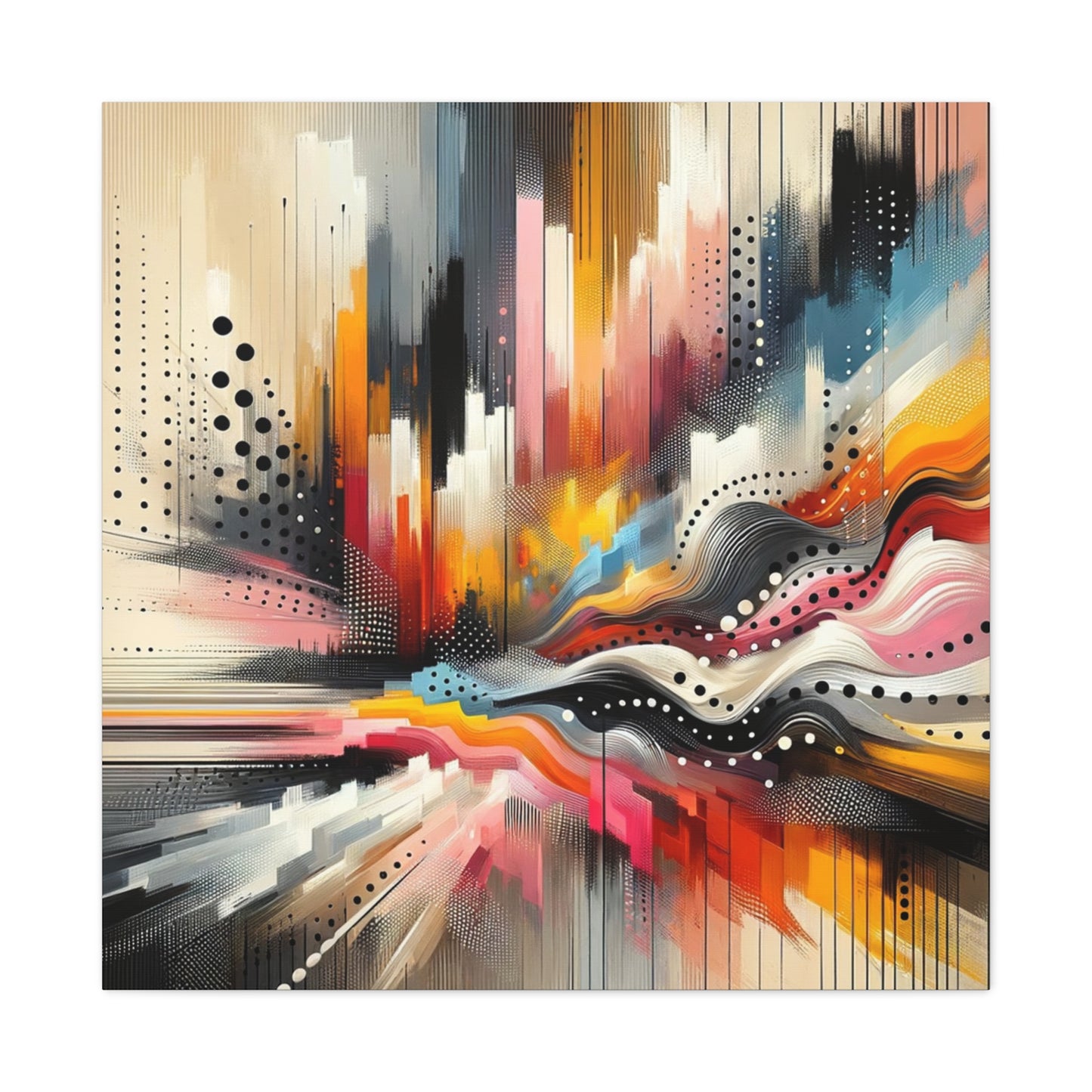 Abstract Color Symphony - Matte Canvas, Stretched, 1.25"