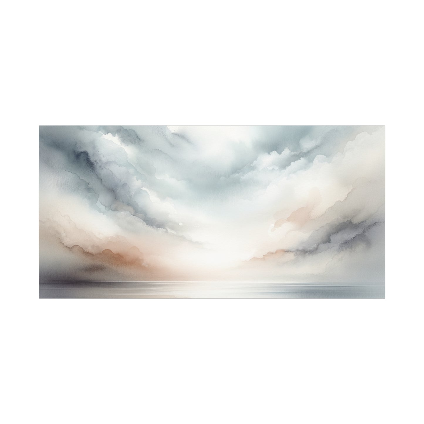 Matte Canvas, Stretched, 1.25" - Serene Watercolor Sky