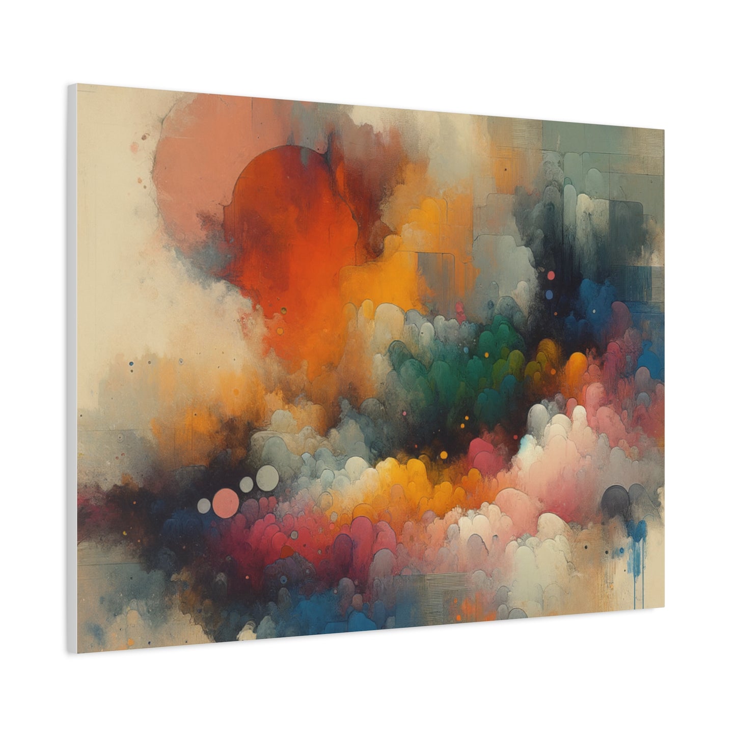 Colorful Abstract Clouds - Matte Canvas, Stretched, 1.25"