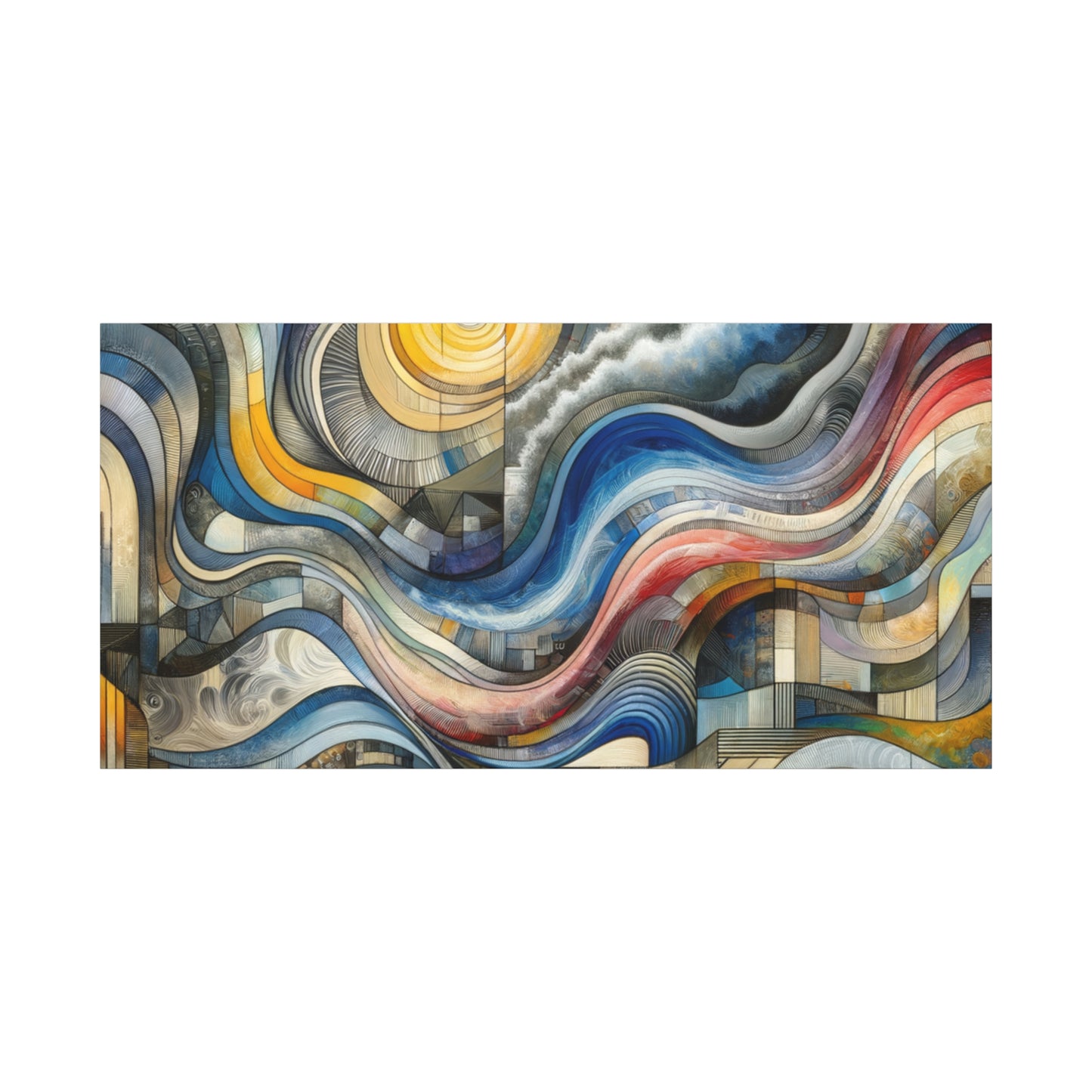 Abstract Waves - Matte Canvas, Stretched, 1.25"