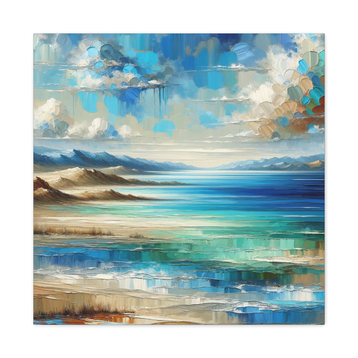 Matte Canvas, Stretched, 1.25" - Abstract Seaside Enchantment