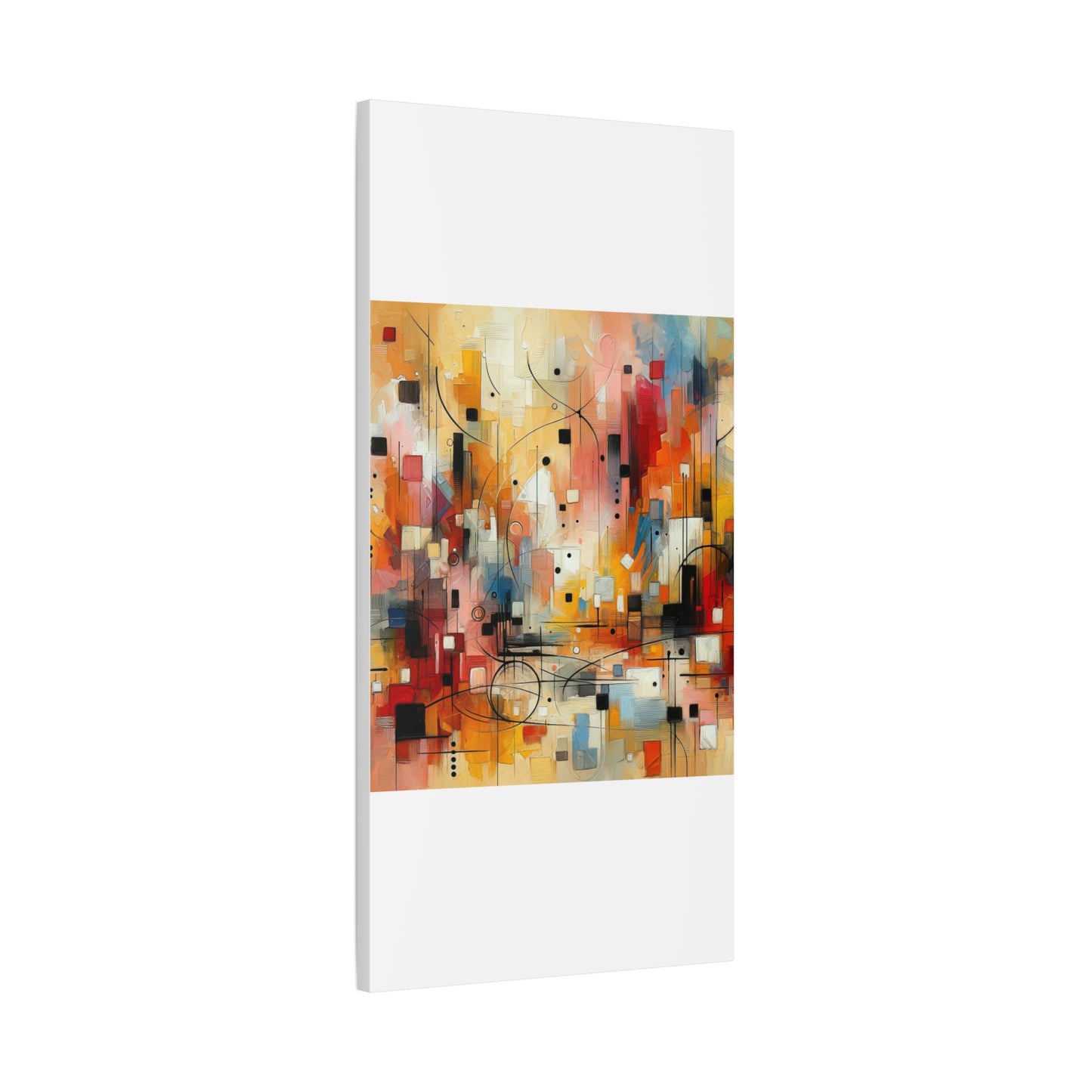 Abstract Geo Art - Matte Canvas, Stretched, 1.25"