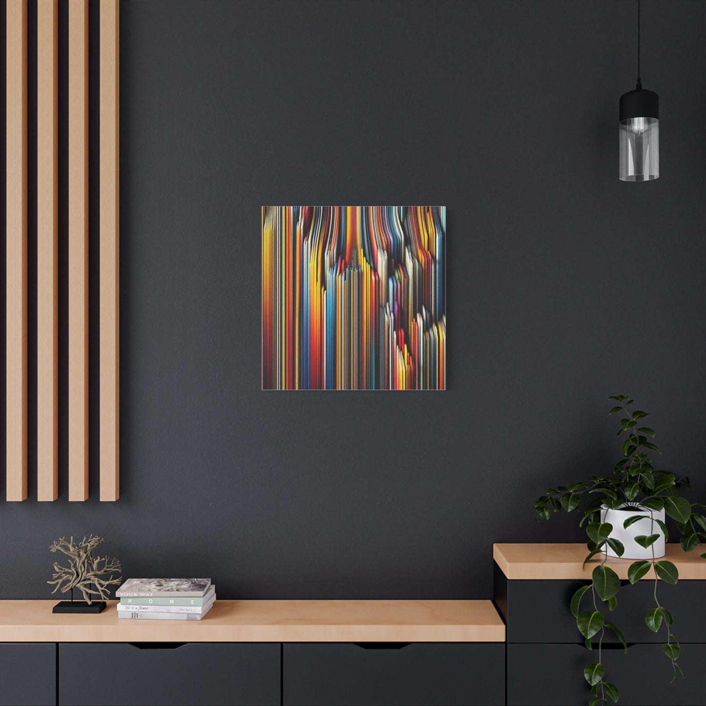 Vibrant Abstract Lines - Matte Canvas, Stretched, 1.25"