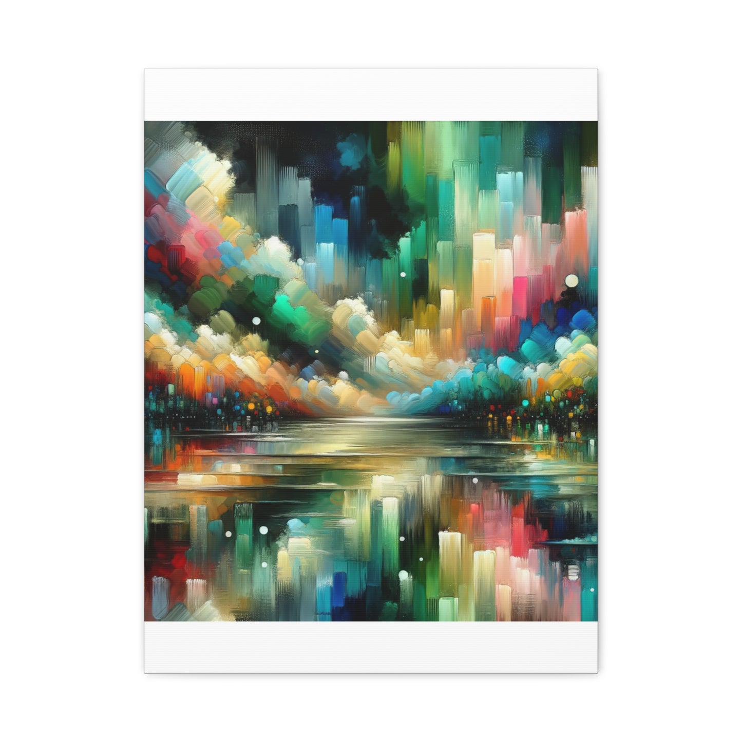 Colorful Abstract Skyline - Matte Canvas, Stretched, 1.25"