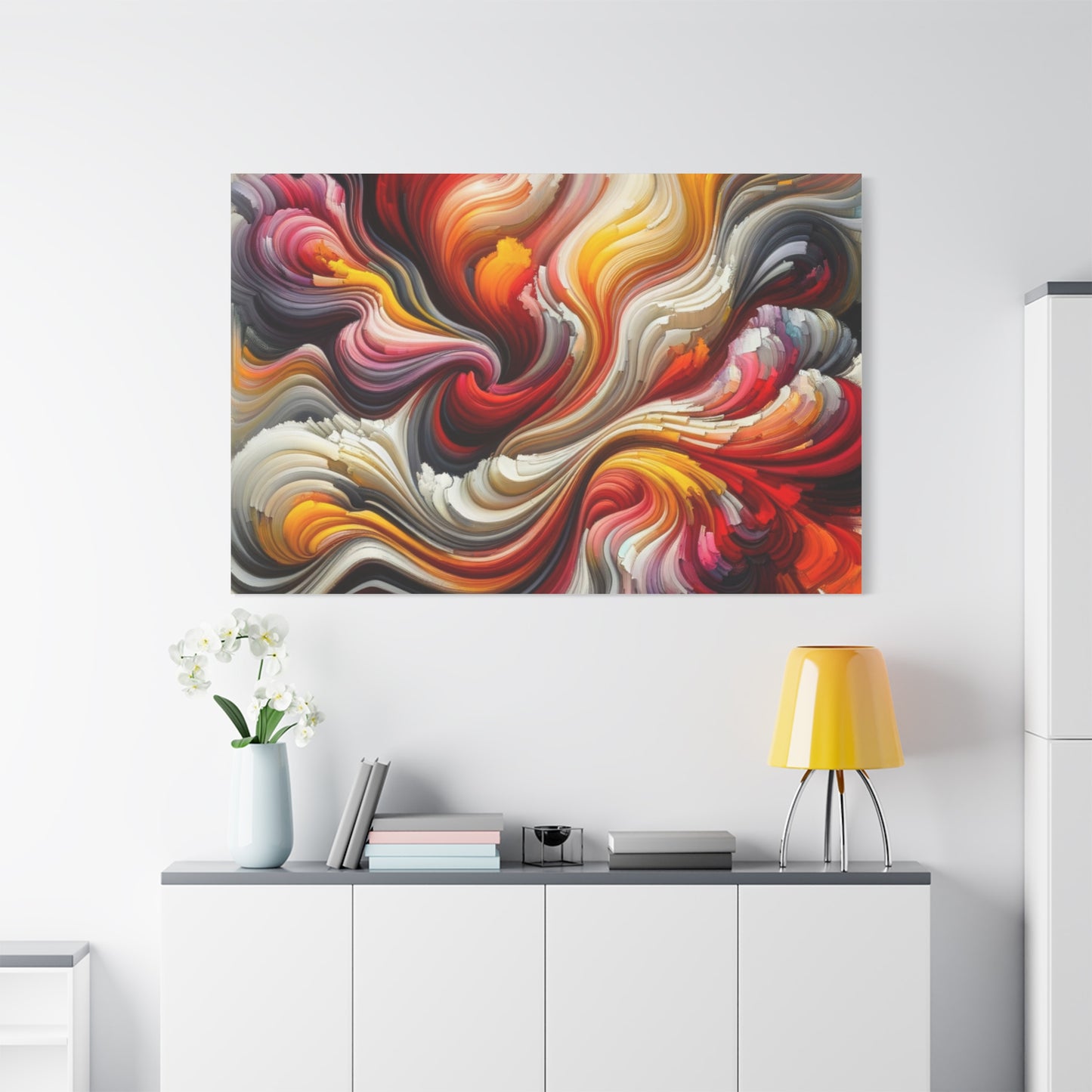 Vibrant Abstract Swirls - Matte Canvas, Stretched, 1.25"