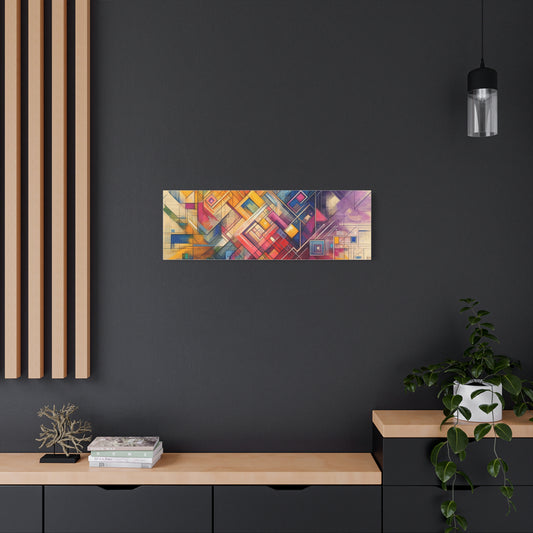 Abstract Geometric Fusion - Matte Canvas, Stretched, 1.25"