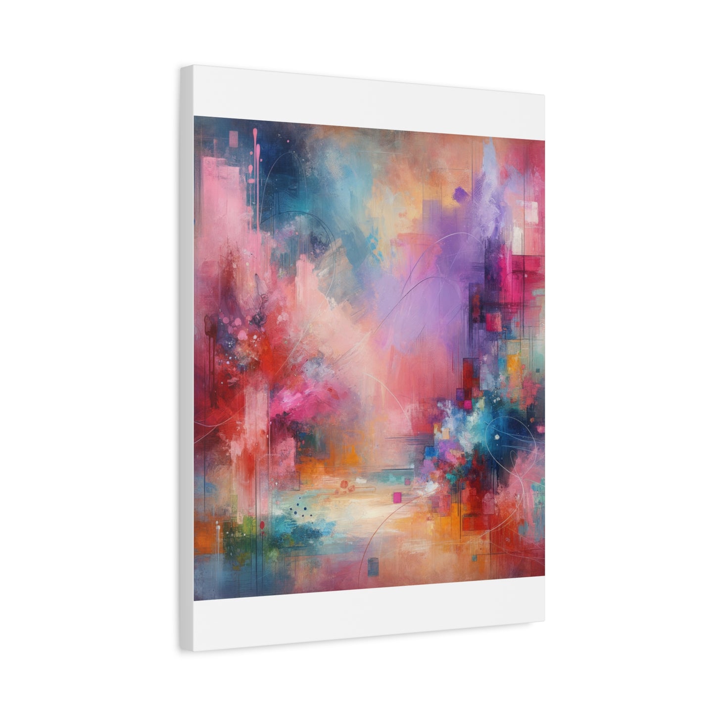 Abstract Color Symphony - Matte Canvas, Stretched, 1.25"