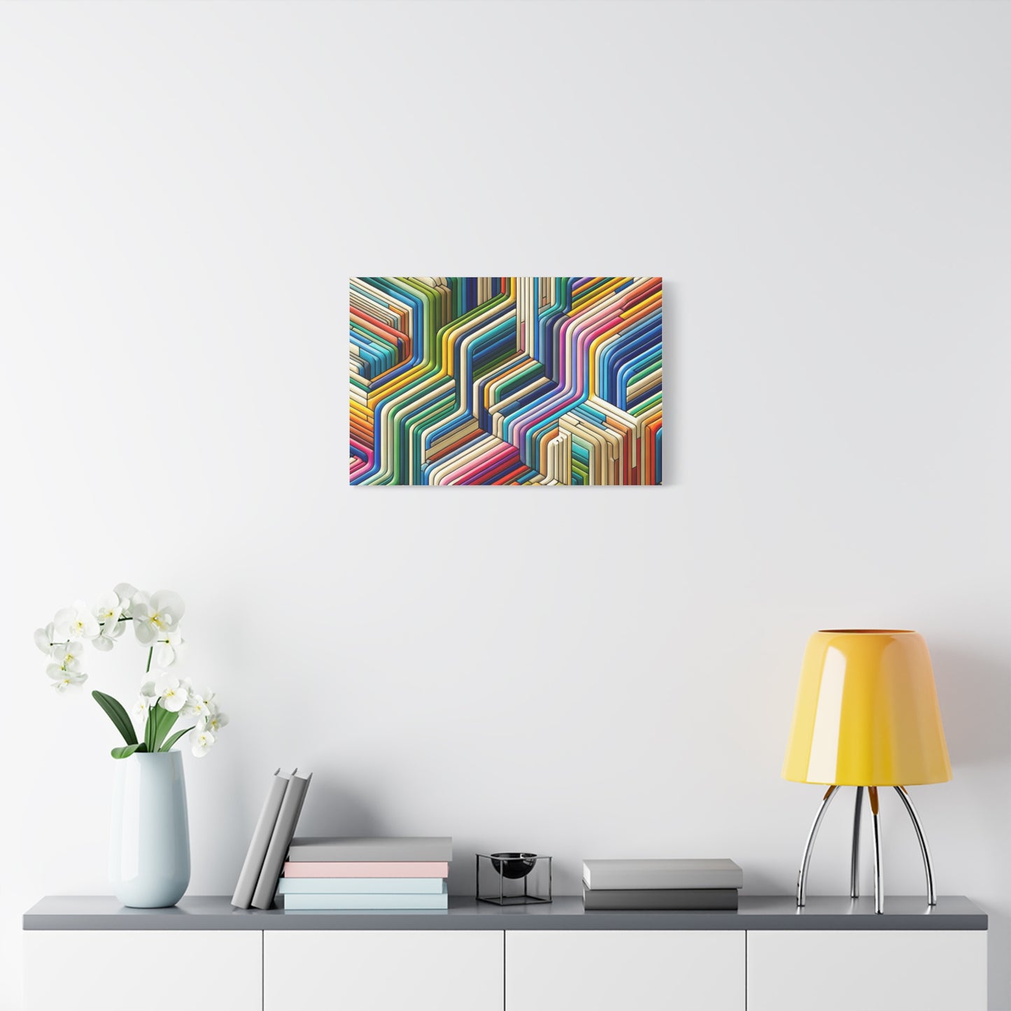 Colorful Geometric Pattern - Matte Canvas, Stretched, 1.25"