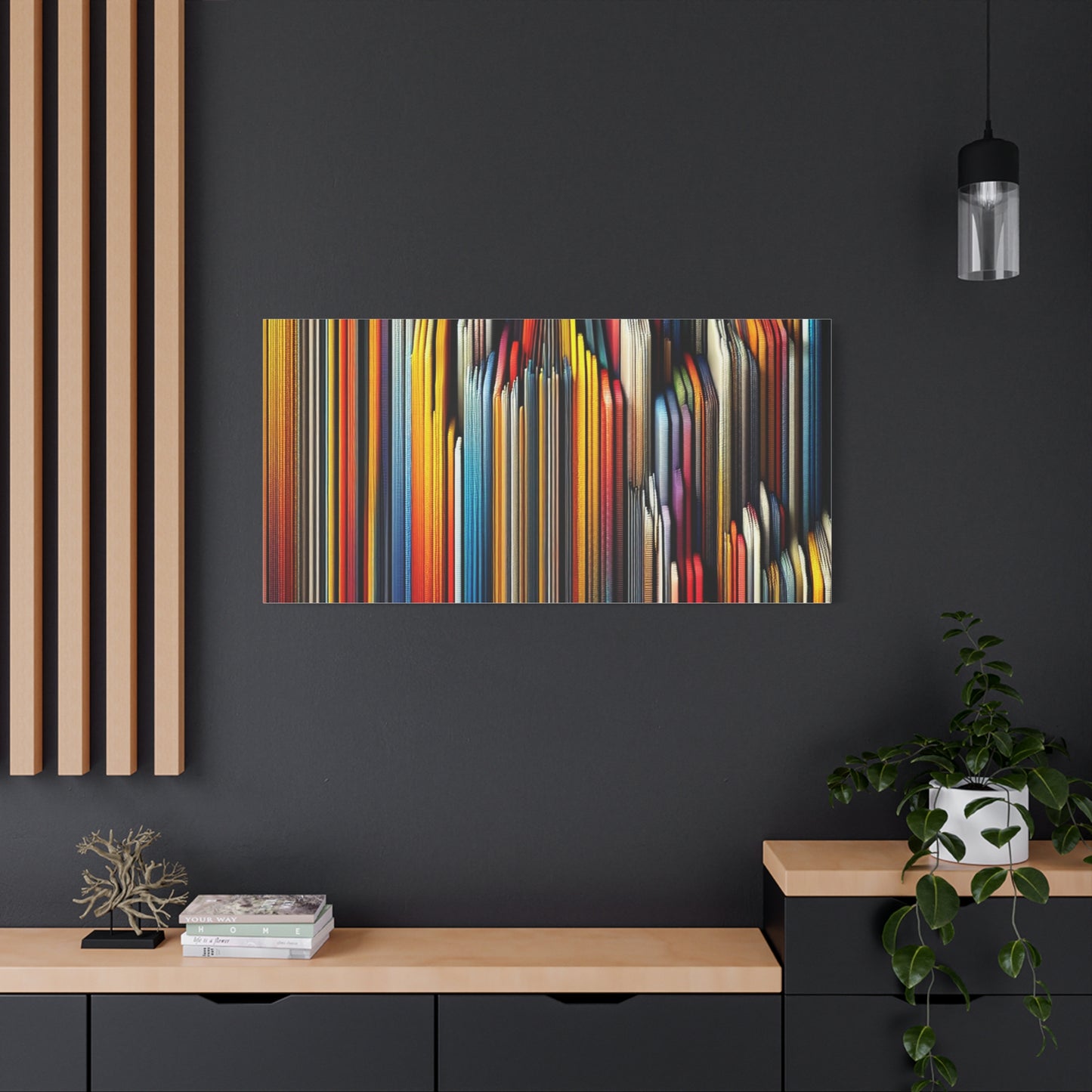 Vibrant Abstract Lines - Matte Canvas, Stretched, 1.25"