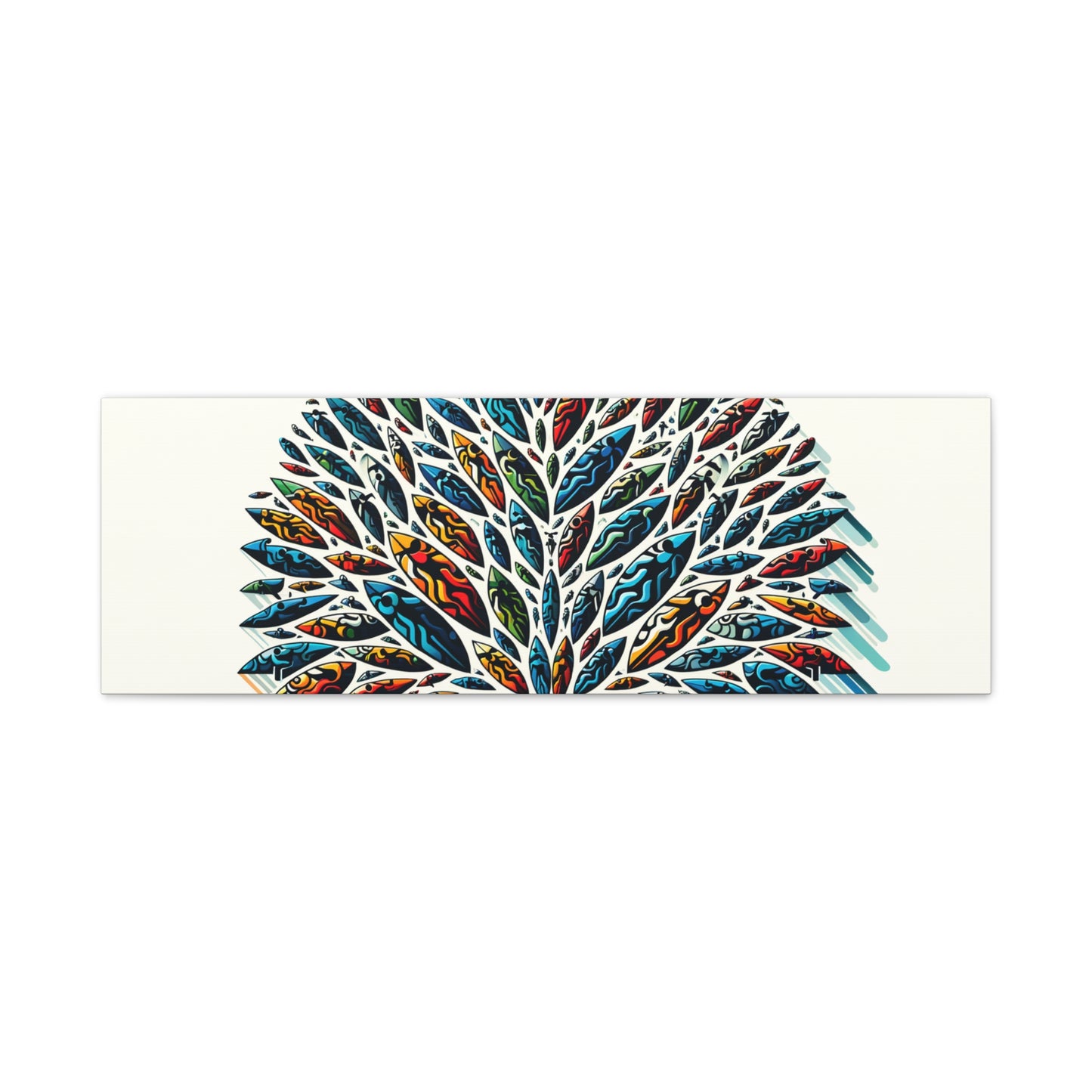 Colorful Leaf Tree - Matte Canvas, Stretched, 1.25"