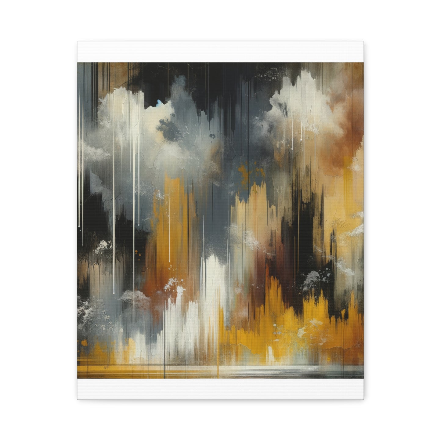 Abstract Drizzle - Matte Canvas, Stretched, 1.25"