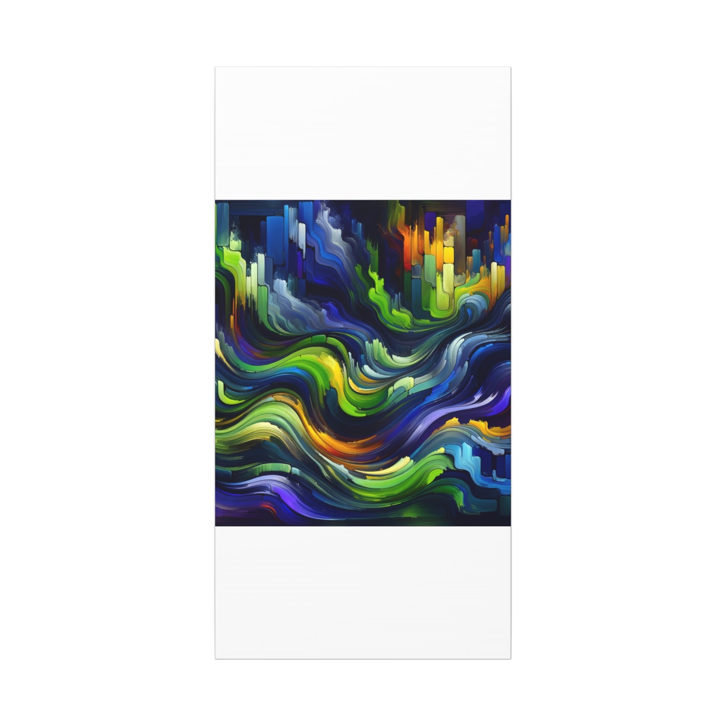 Vibrant Abstract Waves - Matte Canvas, Stretched, 1.25"